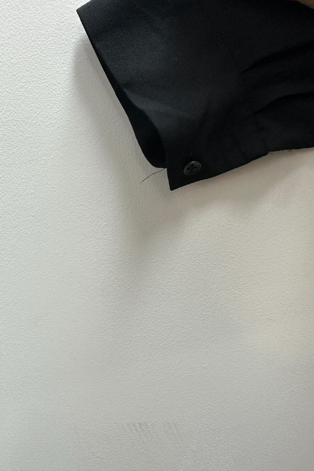 Rag & Bone Black Long Sleeve Silk Shirt
