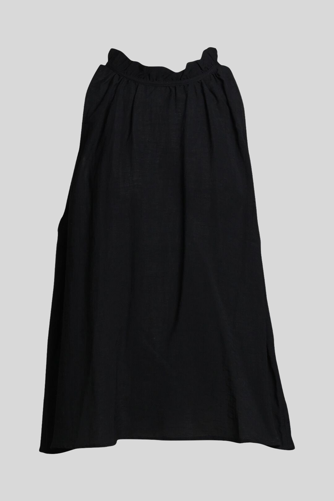 Buy Black Ruffled Neck Sleeveless Top | Veronika Maine | GlamCorner