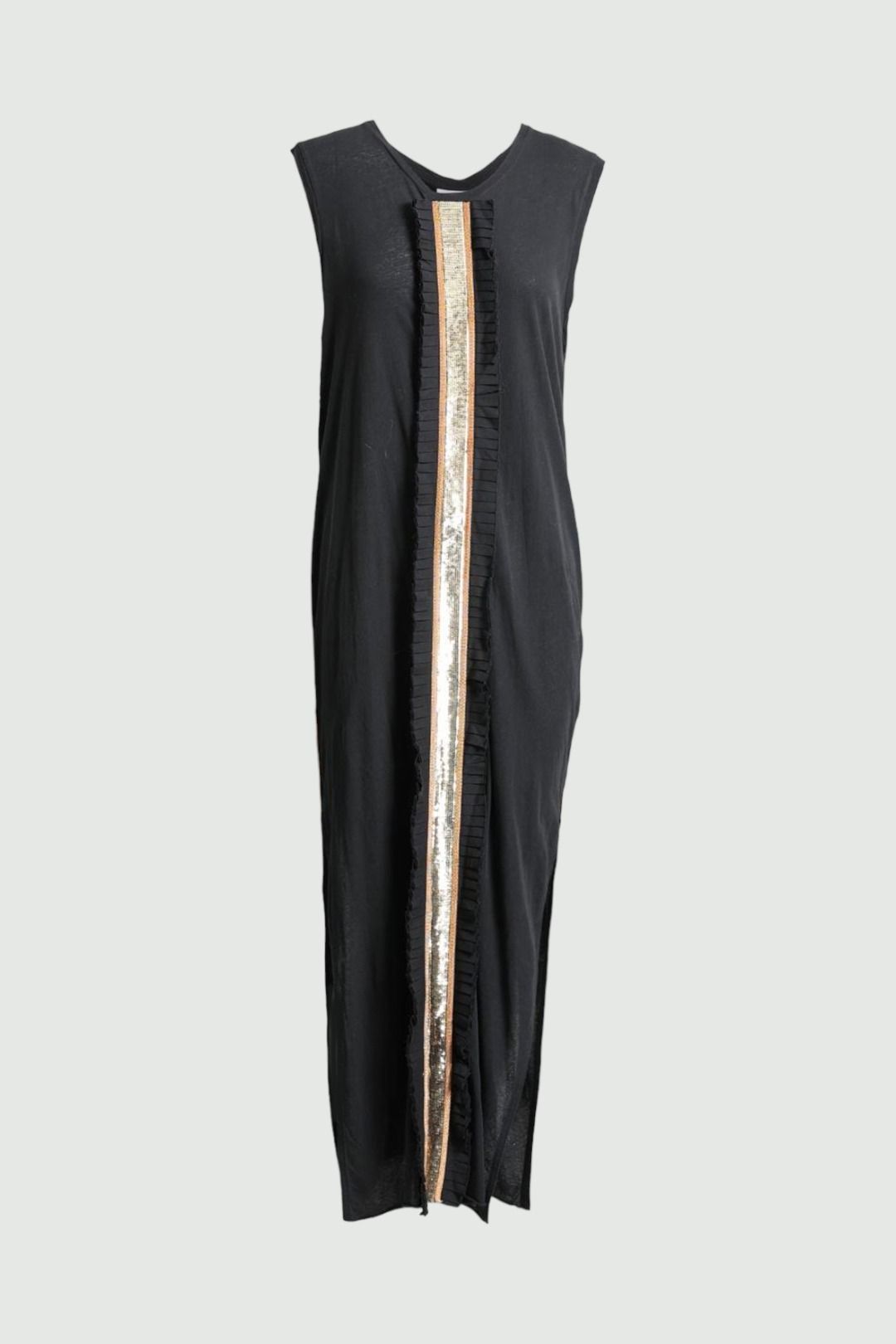 Sass and Bide Black Sleeveless Copper Embellished Dress