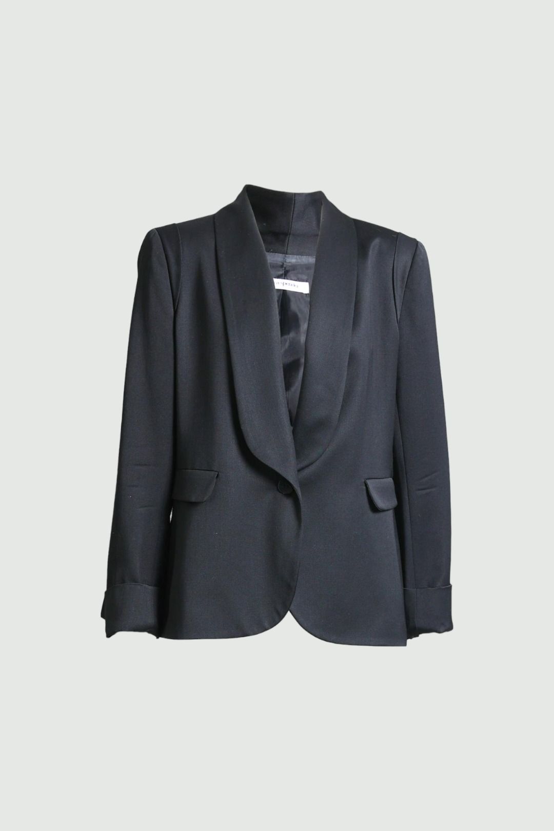 Bianca Spender Black Tailored Tuxedo Blazer