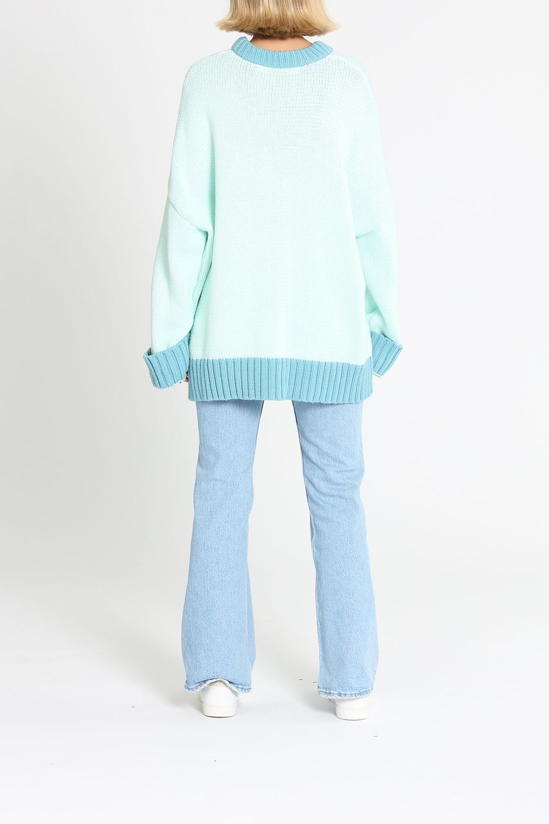 Blanca Chambord Knit Blue Colourblock