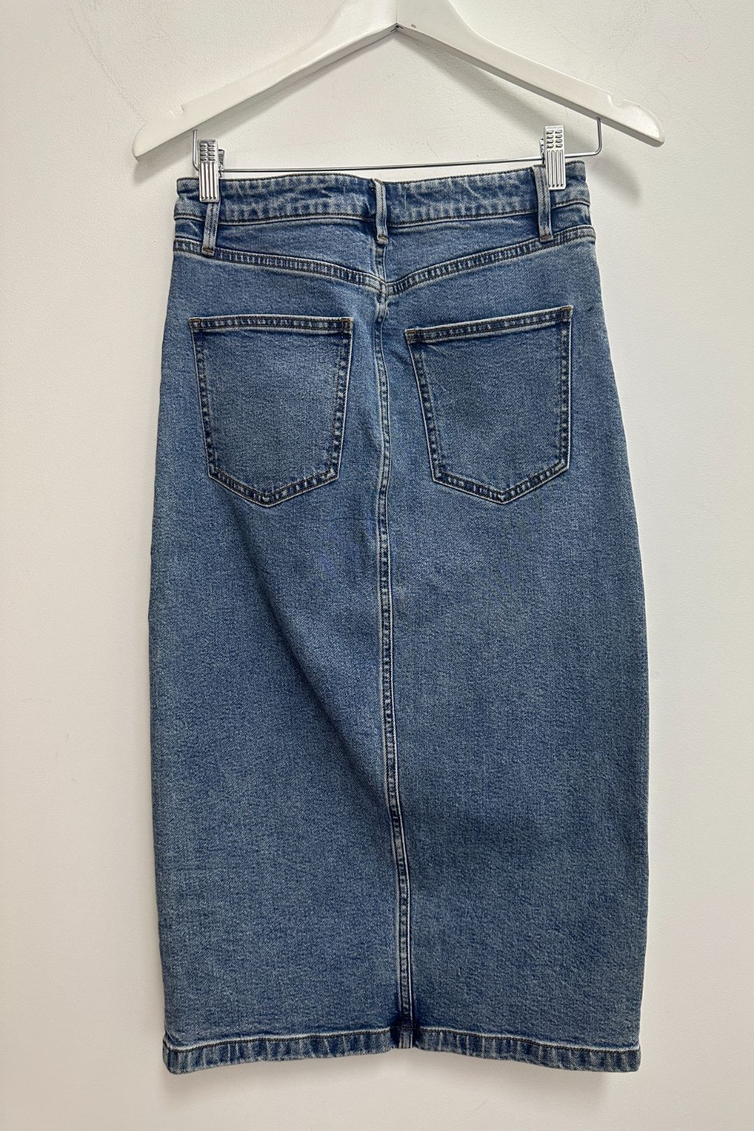 Country Road - Blue Midi Denim Skirt