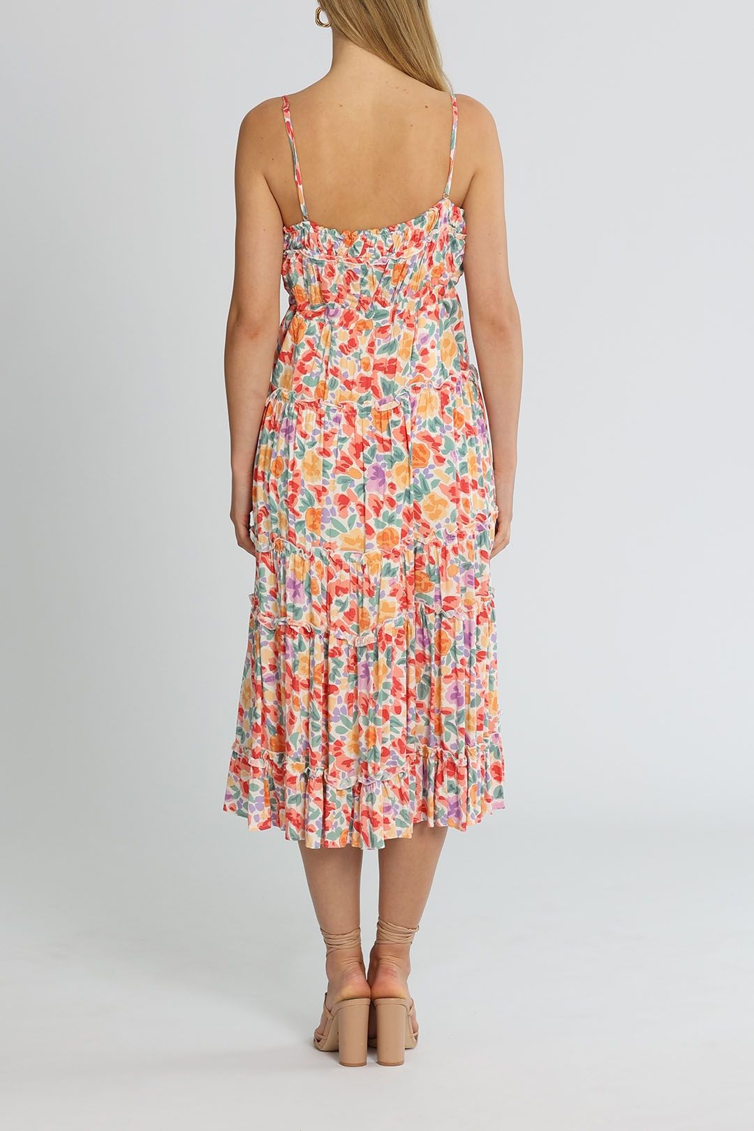 Hire Floral Tiered Midi Dress Bohemian Traders Glamcorner