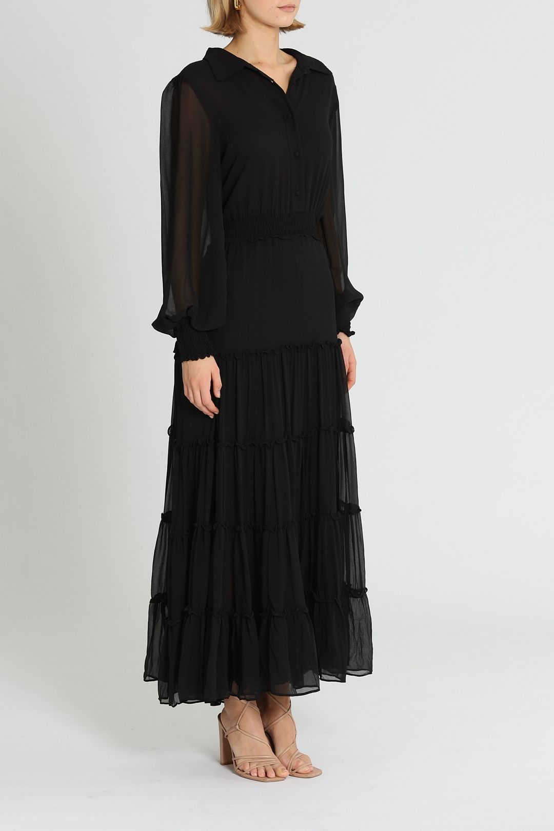 Brave And True Lido Dress Sheer Sleeves
