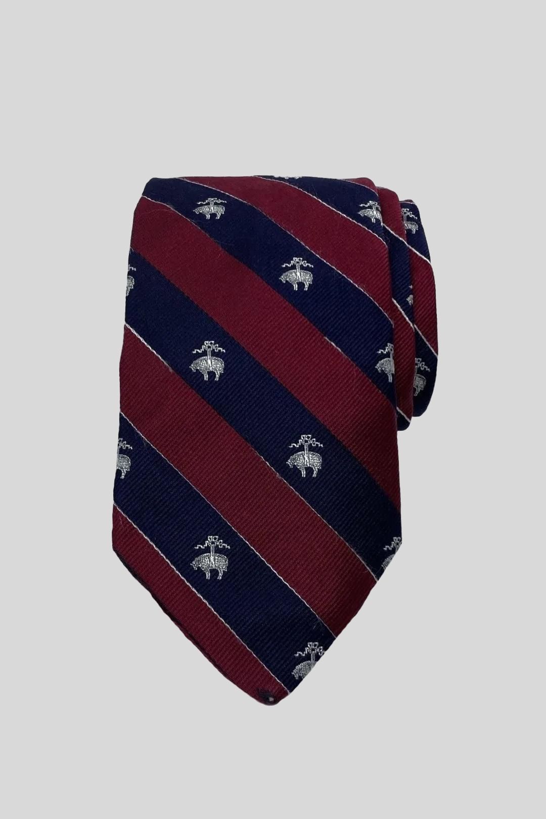 Classic Logo Preppy Silk Tie