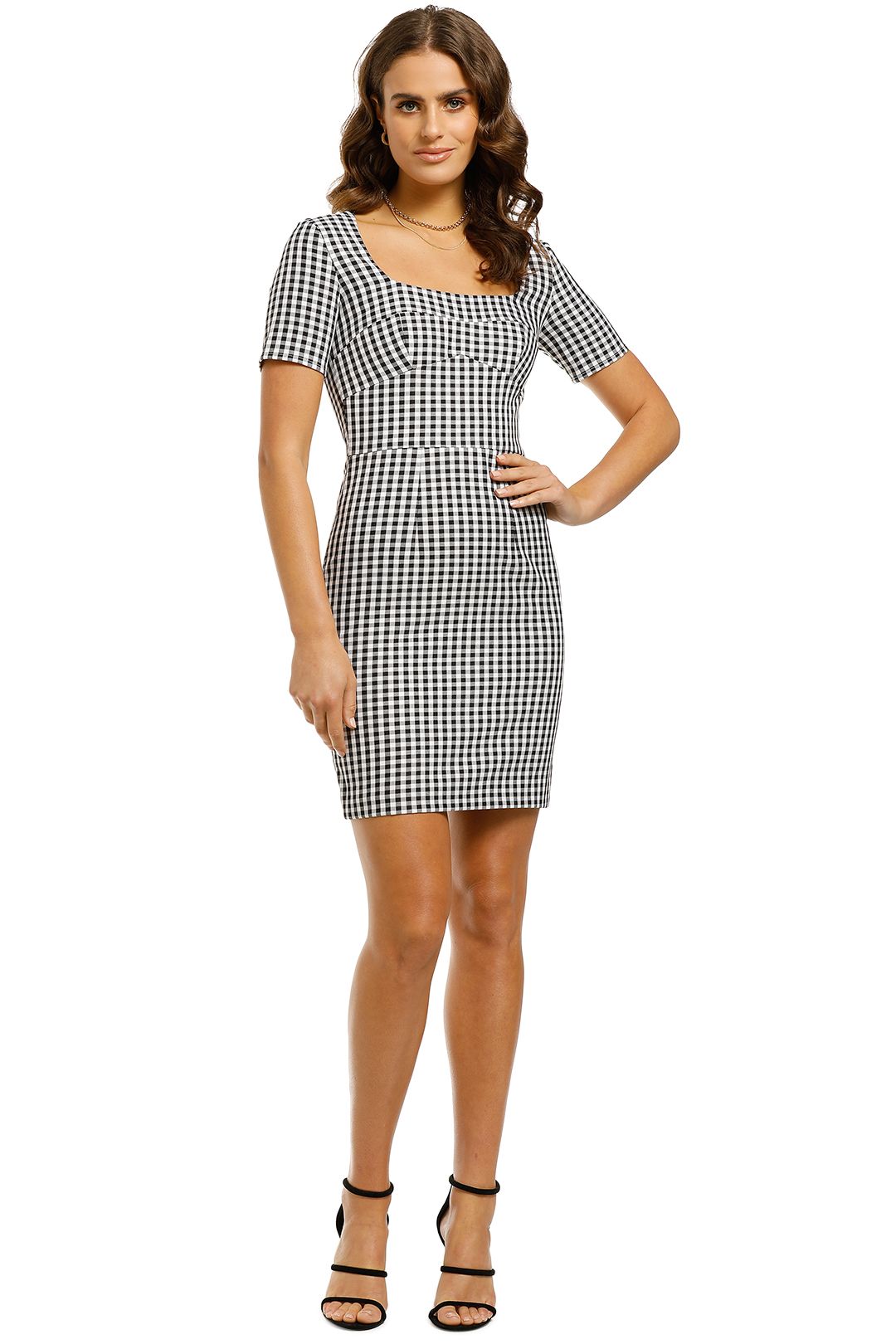 By-Johnny-Check-Mini-Tee-Dress-Front