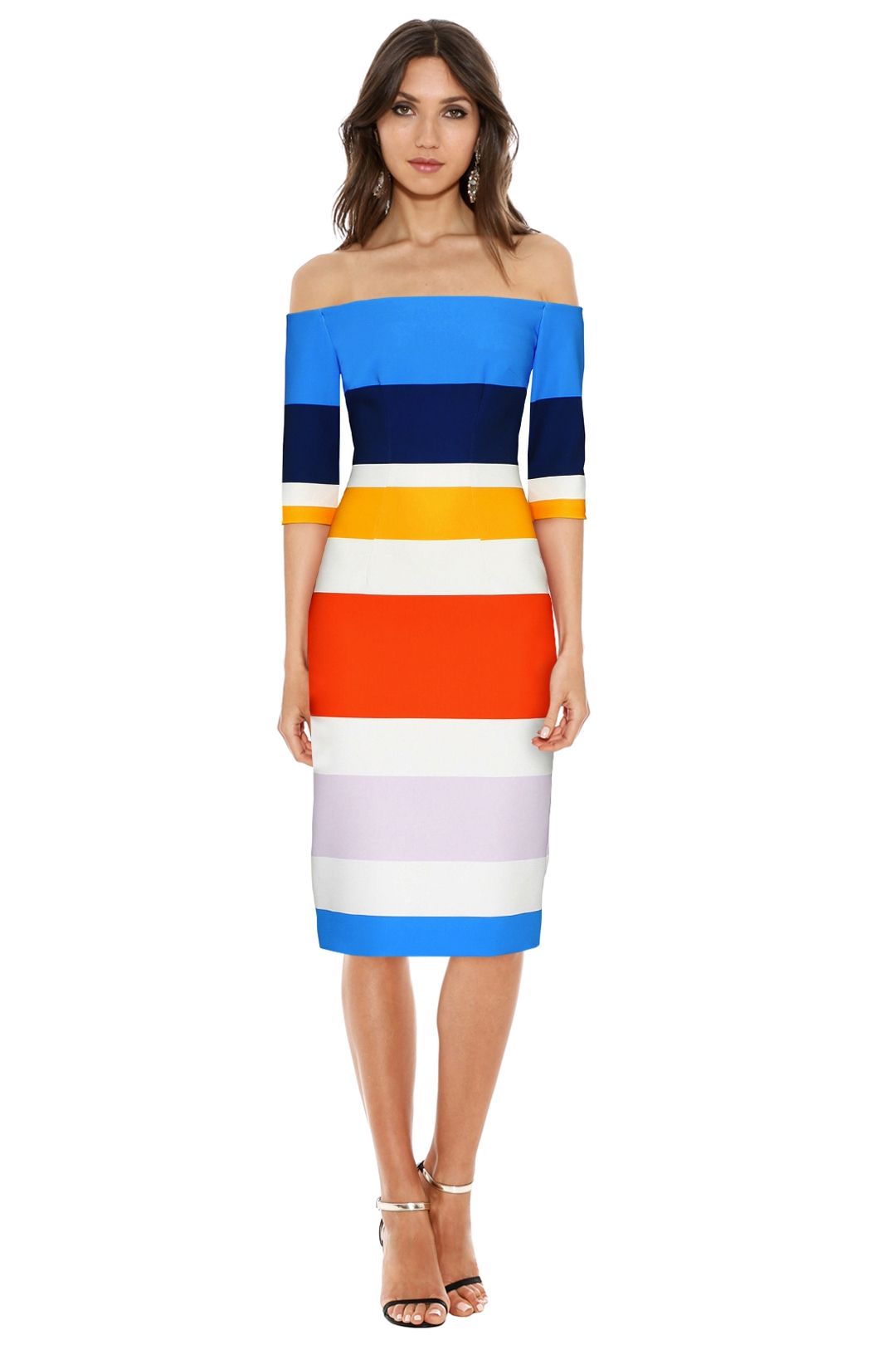 By Johnny - Bermuda Stripe Cut Off Dress - Multicolour - Front