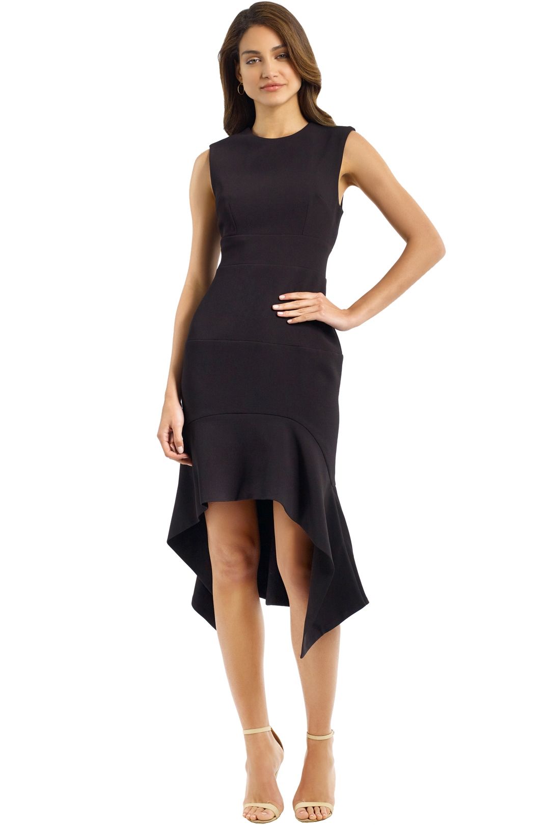By Johnny - Midnight Panel Shift Dress - Black - Front