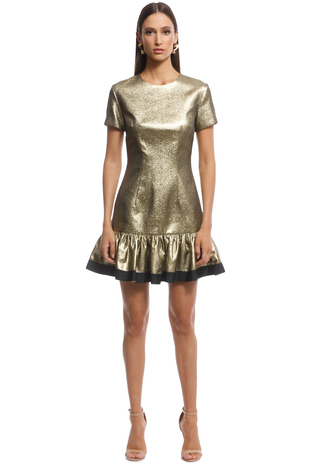 By Johnny - Yarn Frill Tee Mini - Gold - Front