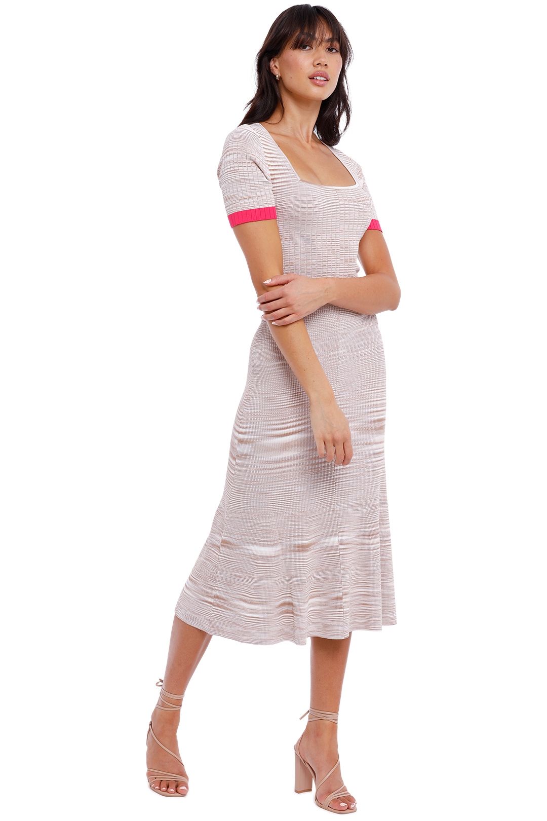 By Johnny Knit Midi Nude Marle Pink Midi Length