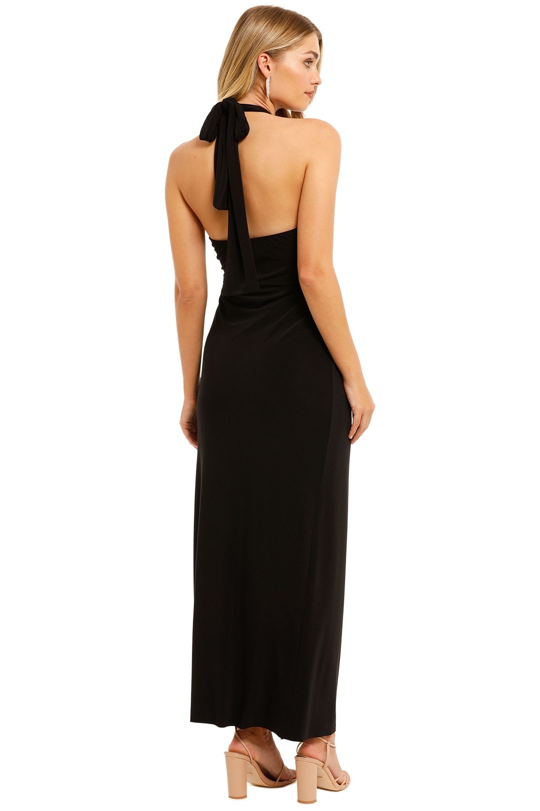 By Johnny Slip Knot Gown Black
