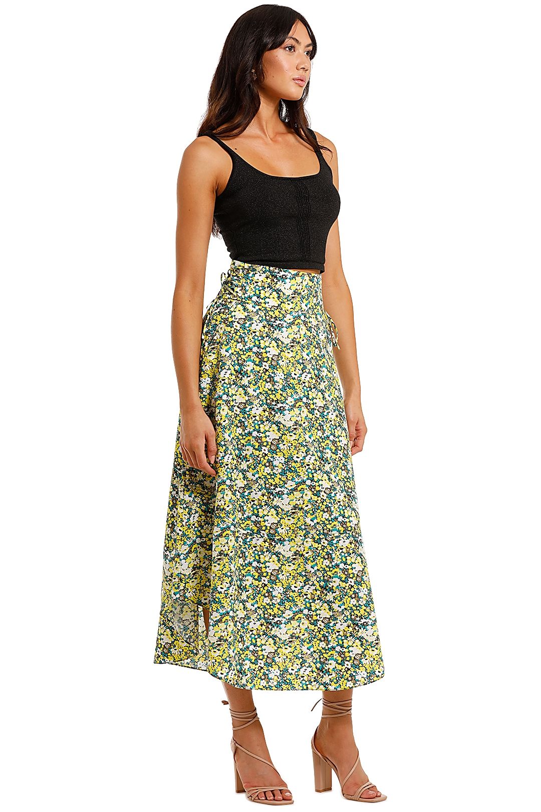 C&M Camilla And Marc Ditzy Print Skirt Green