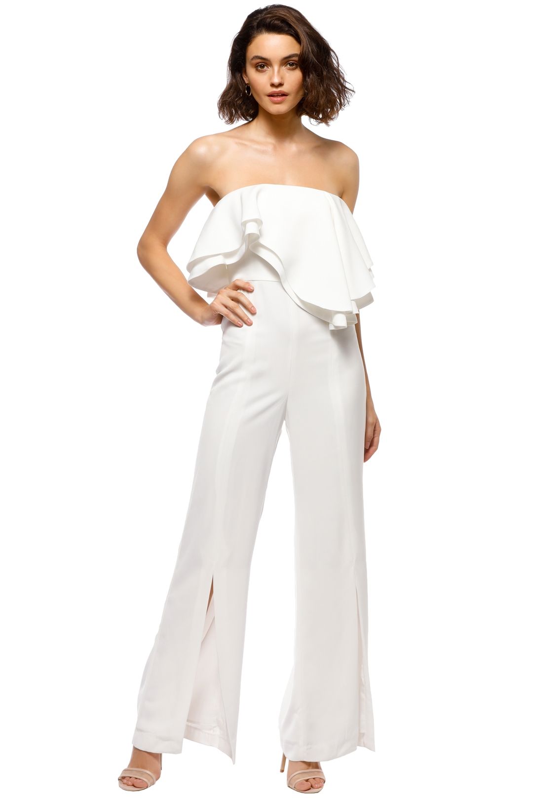 C_MEO - With You Jumpsuit - White - Front