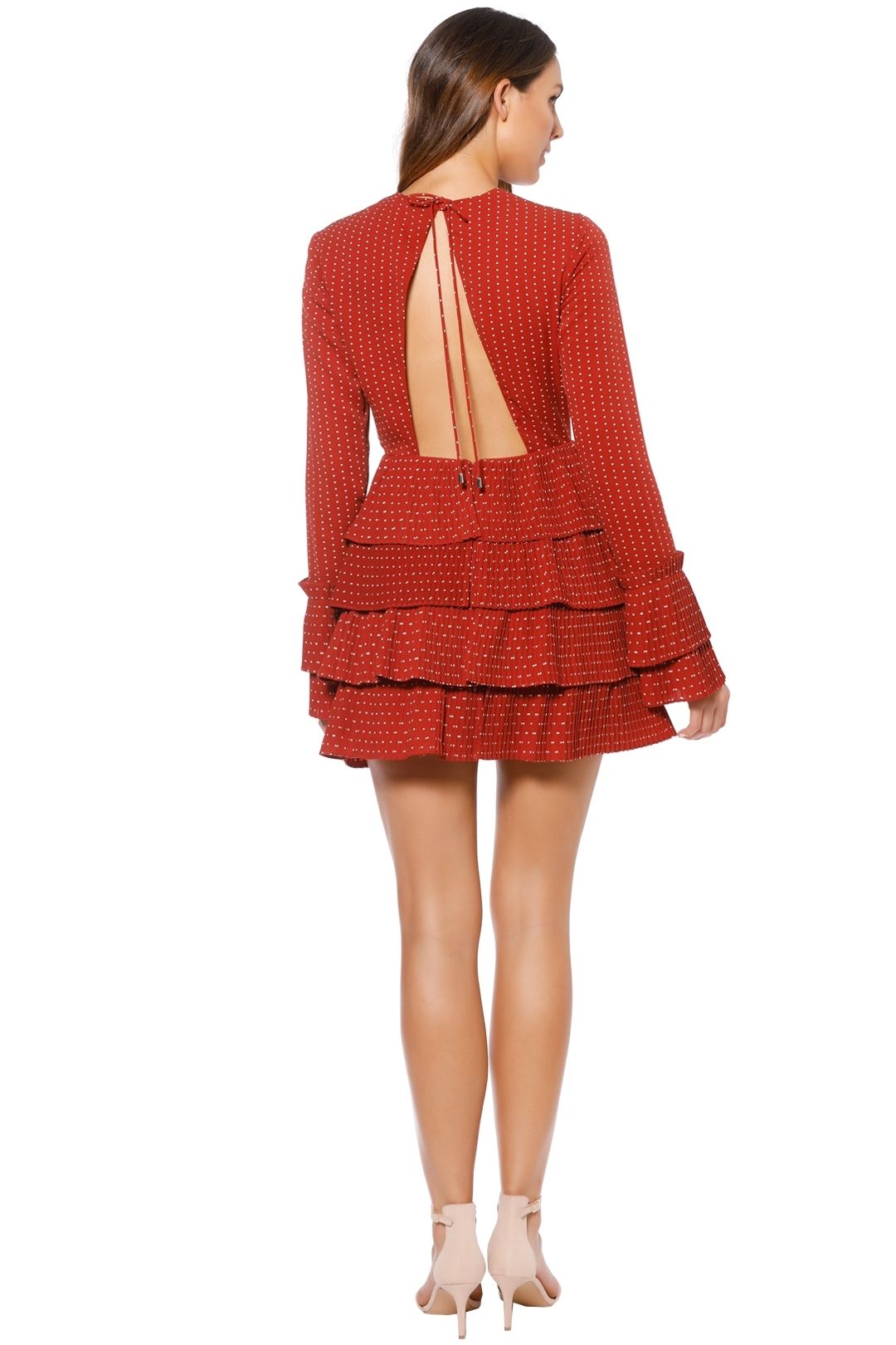 C/MEO Collective - Fundament Dress - Red Spot - Back