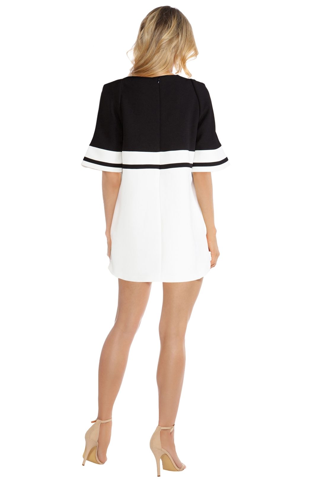 C/MEO Collective - We Are Young Dress - Black White - Back