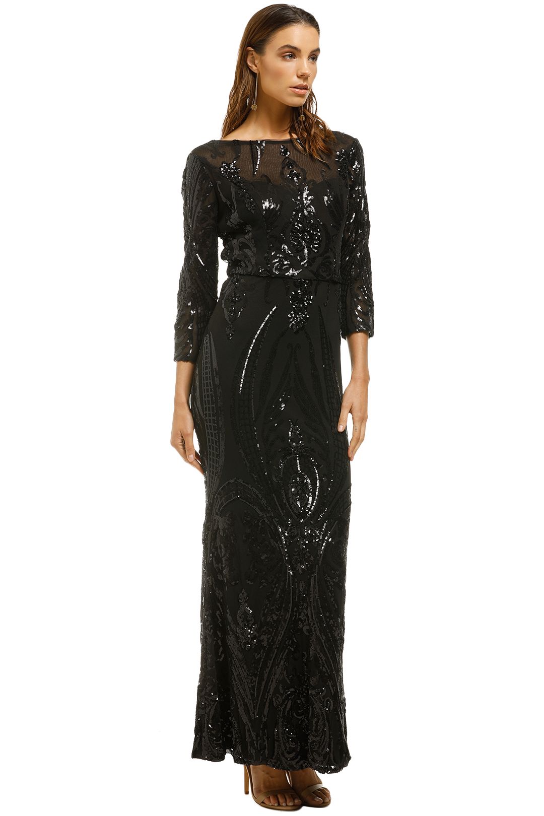 Cachet-Angelina Dress-Black-Side