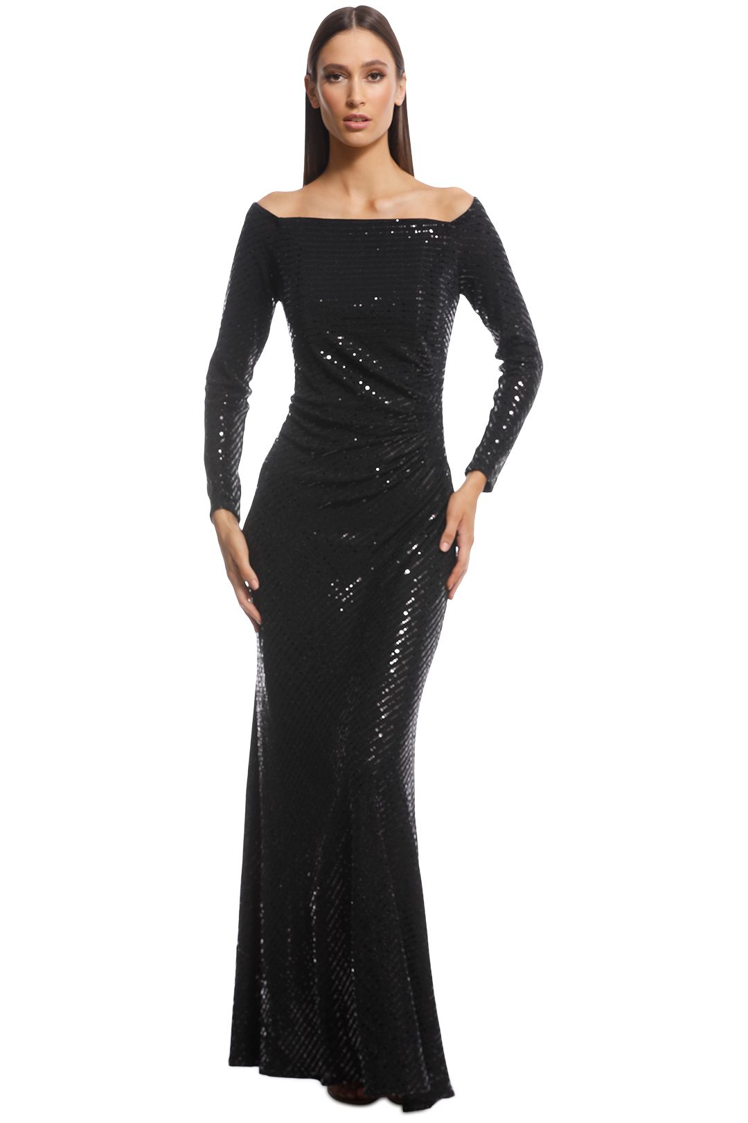 Cachet - Adele Gown - Black - Front