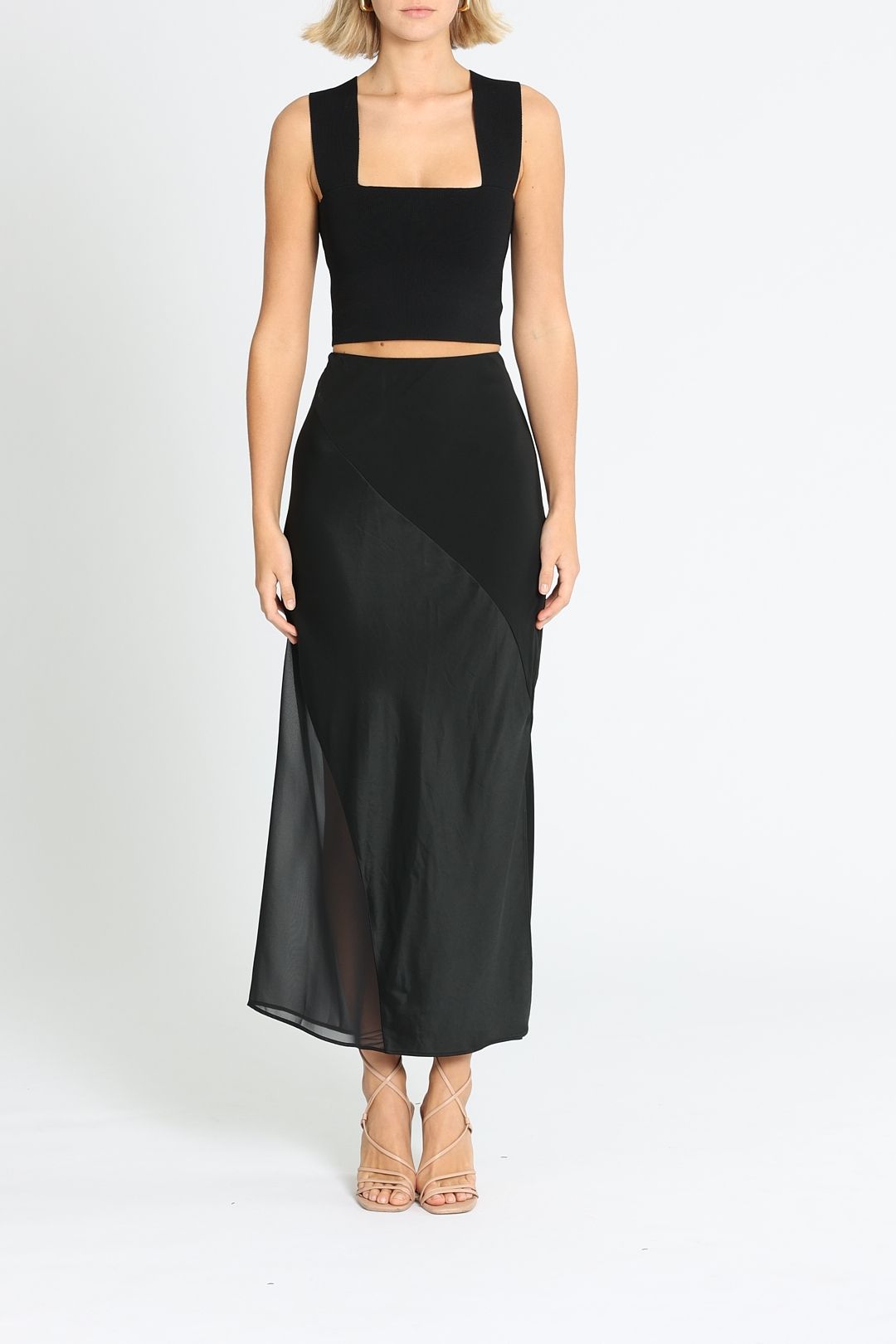 Calvin Klein Acetate Maxi Skirt