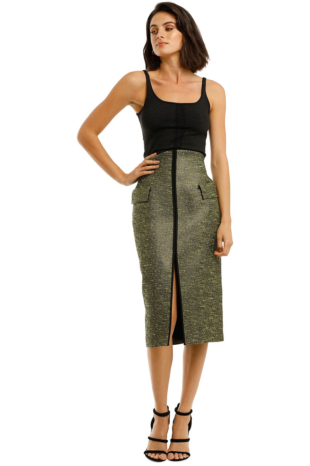 Camilla-and-Marc-isra-Skirt-Yellow-Front