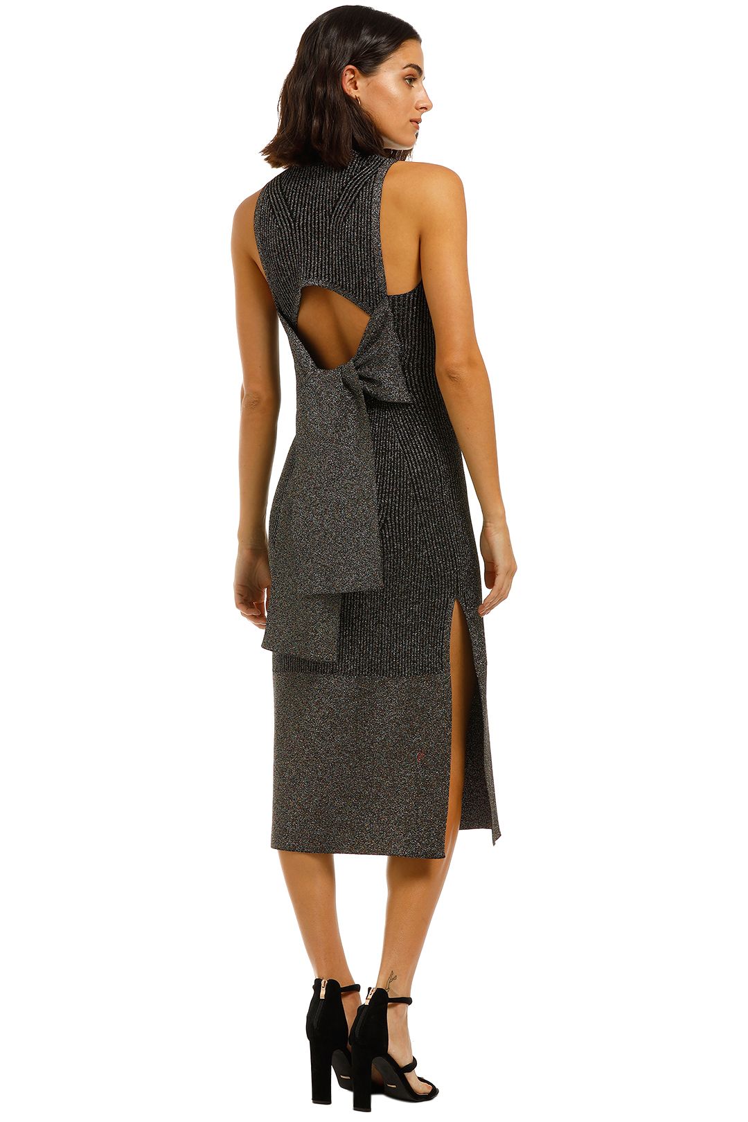 Camilla-and-Marc-Perry-Dress-Gunmetal-Back