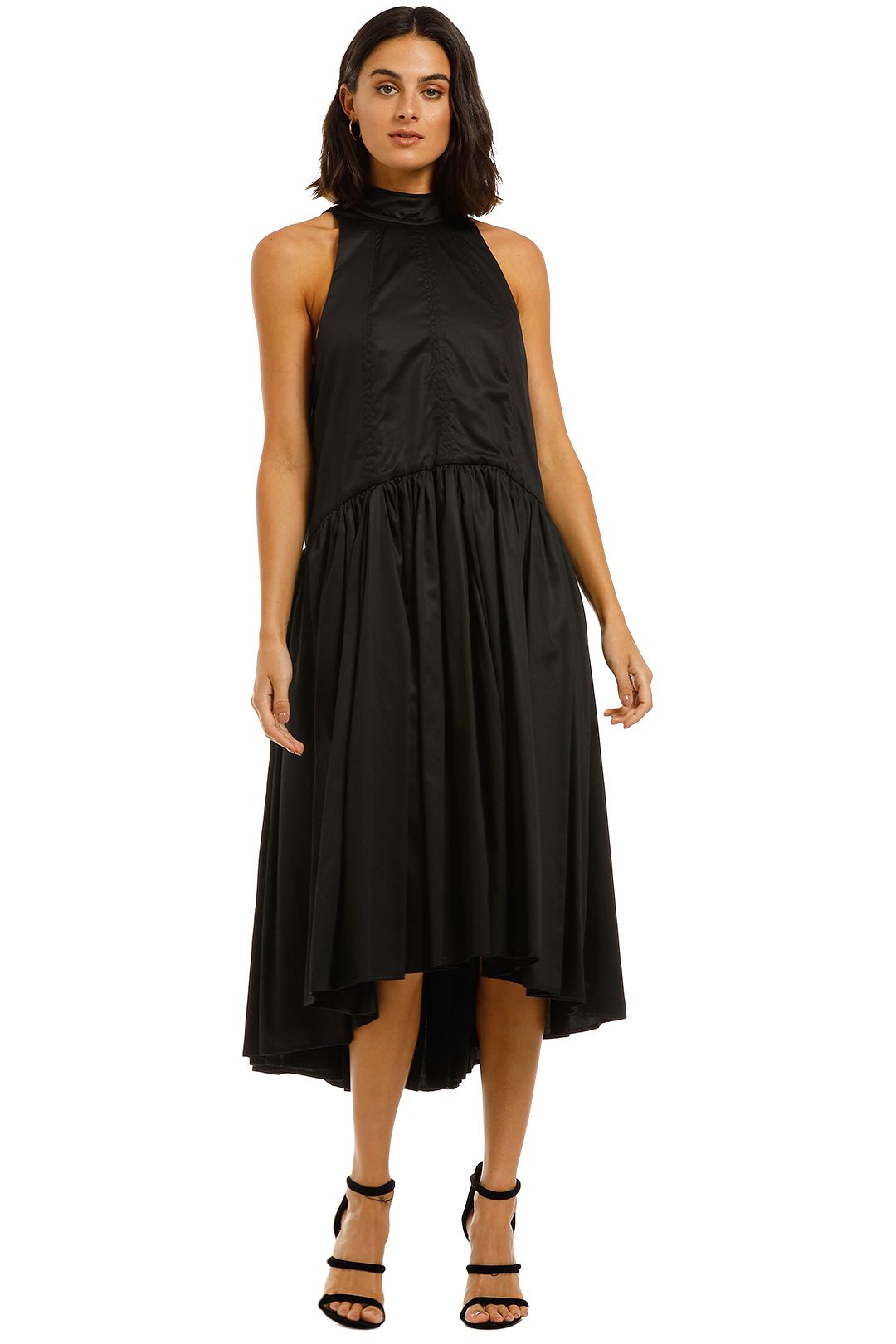 Camilla-and-Marc-Willow-Midi-Dress-Black-Front