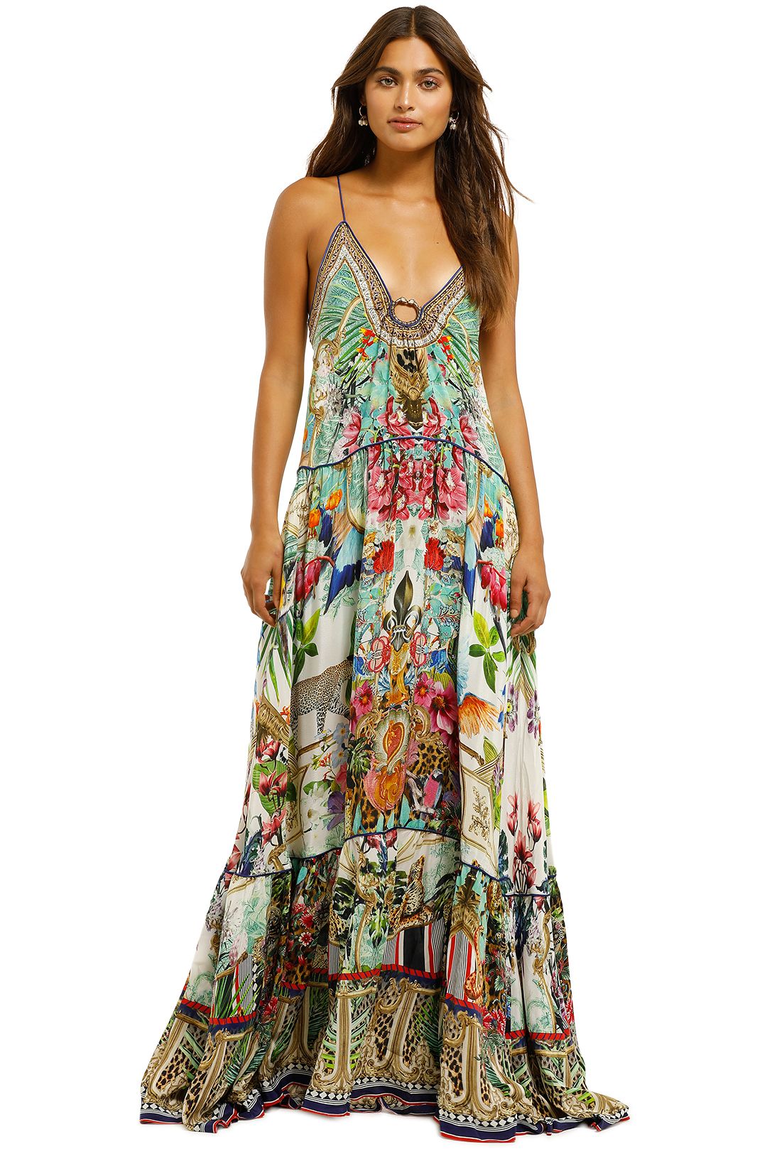 Camilla-U-Ring-Maxi-Dress-Champagne-Coast-Front