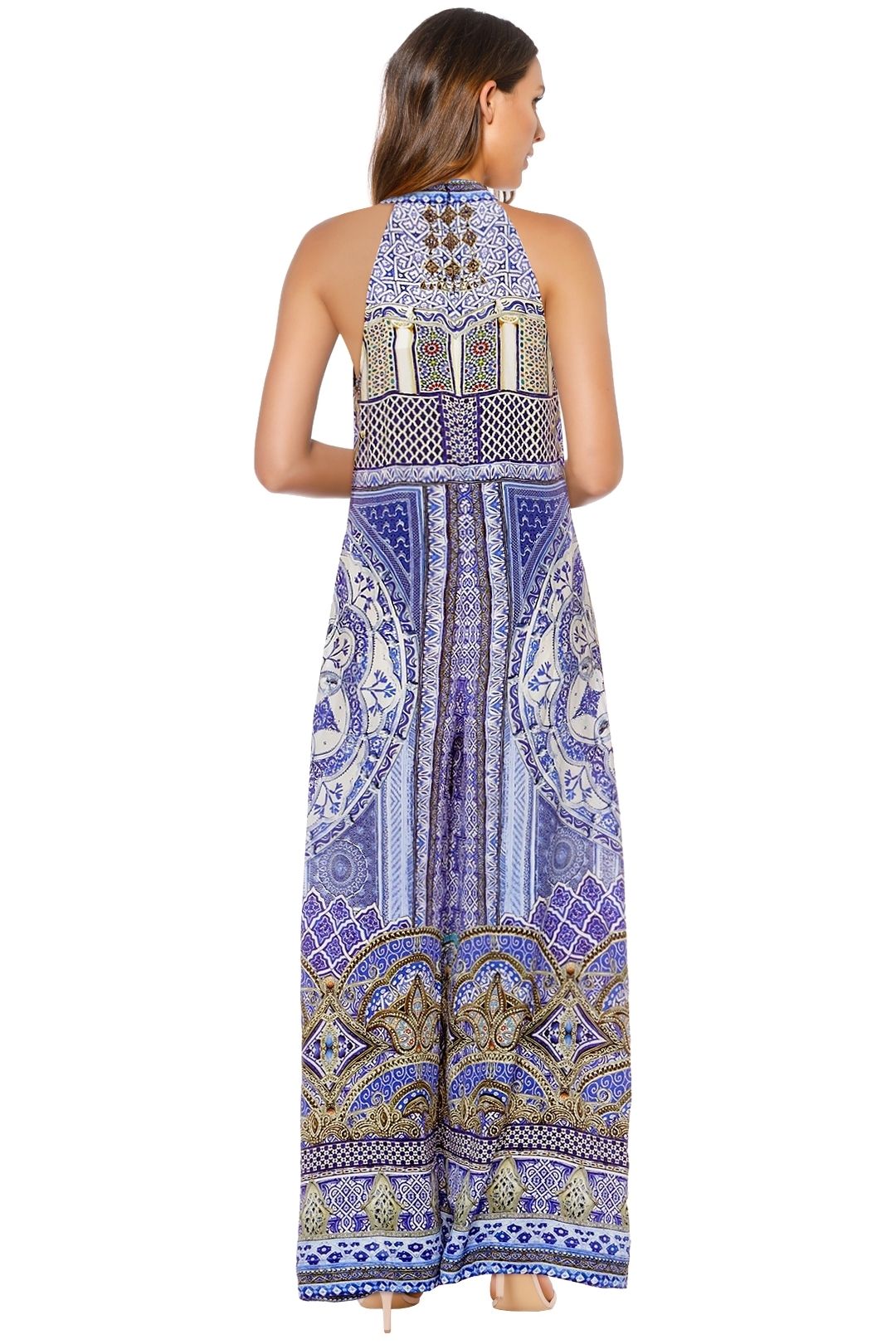 Camilla - It Was All A Dream Keyhole Front Jumpsuit - Prints - Back