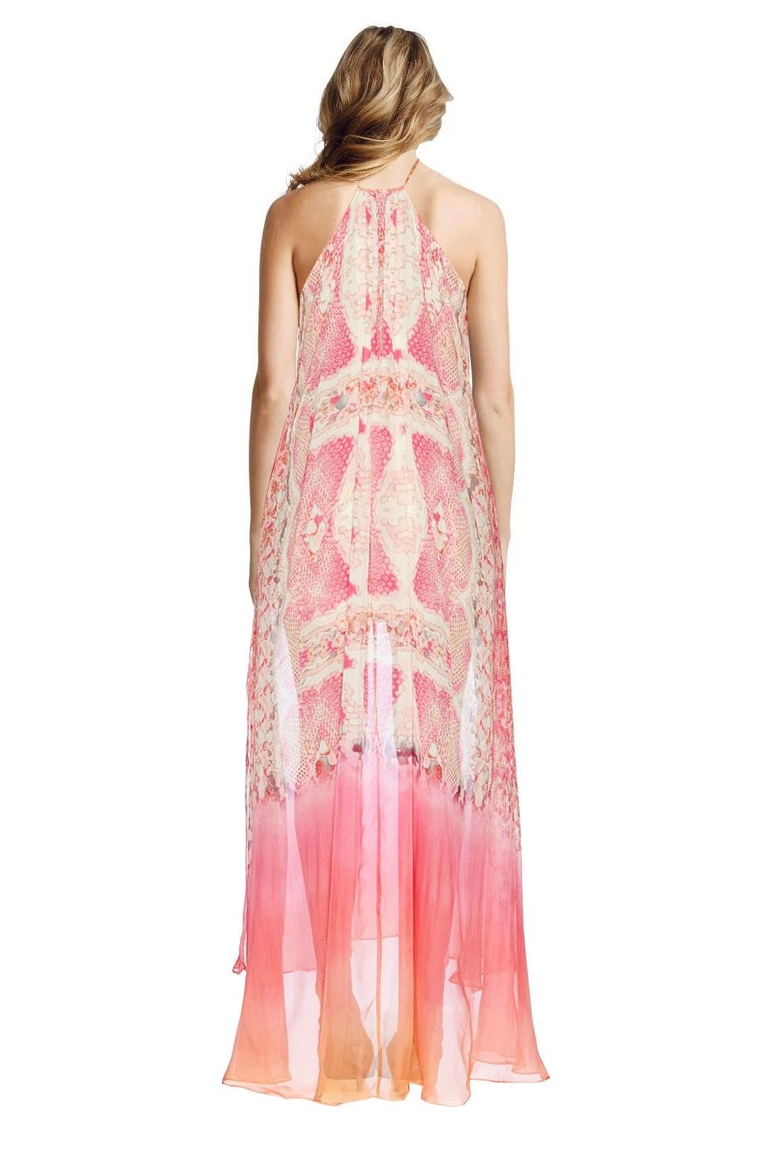 Camilla - Sea Serpent Sheer Overlay Dress -  Prints - Back