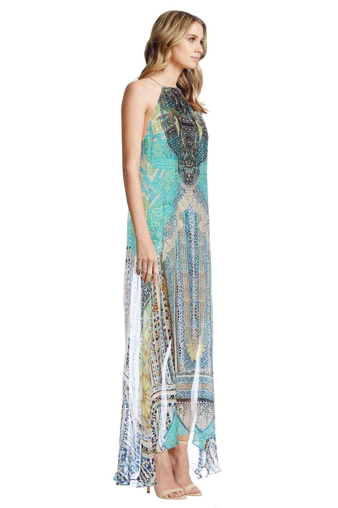 Camilla - Topkapi Thread Sheer Overlay Dress - Prints - Side