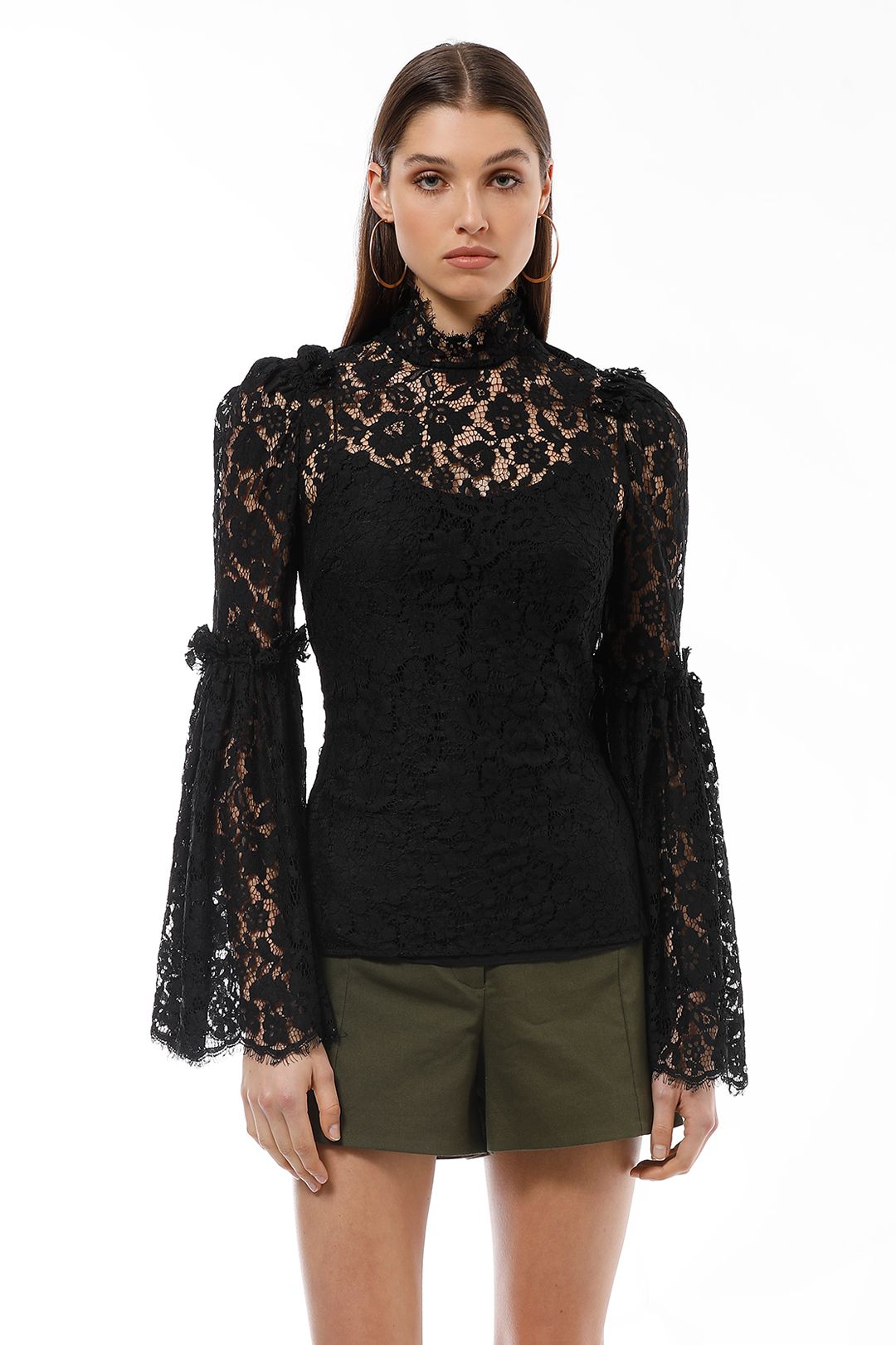 Camilla and Marc - Clemence Top - Black - Front Crop