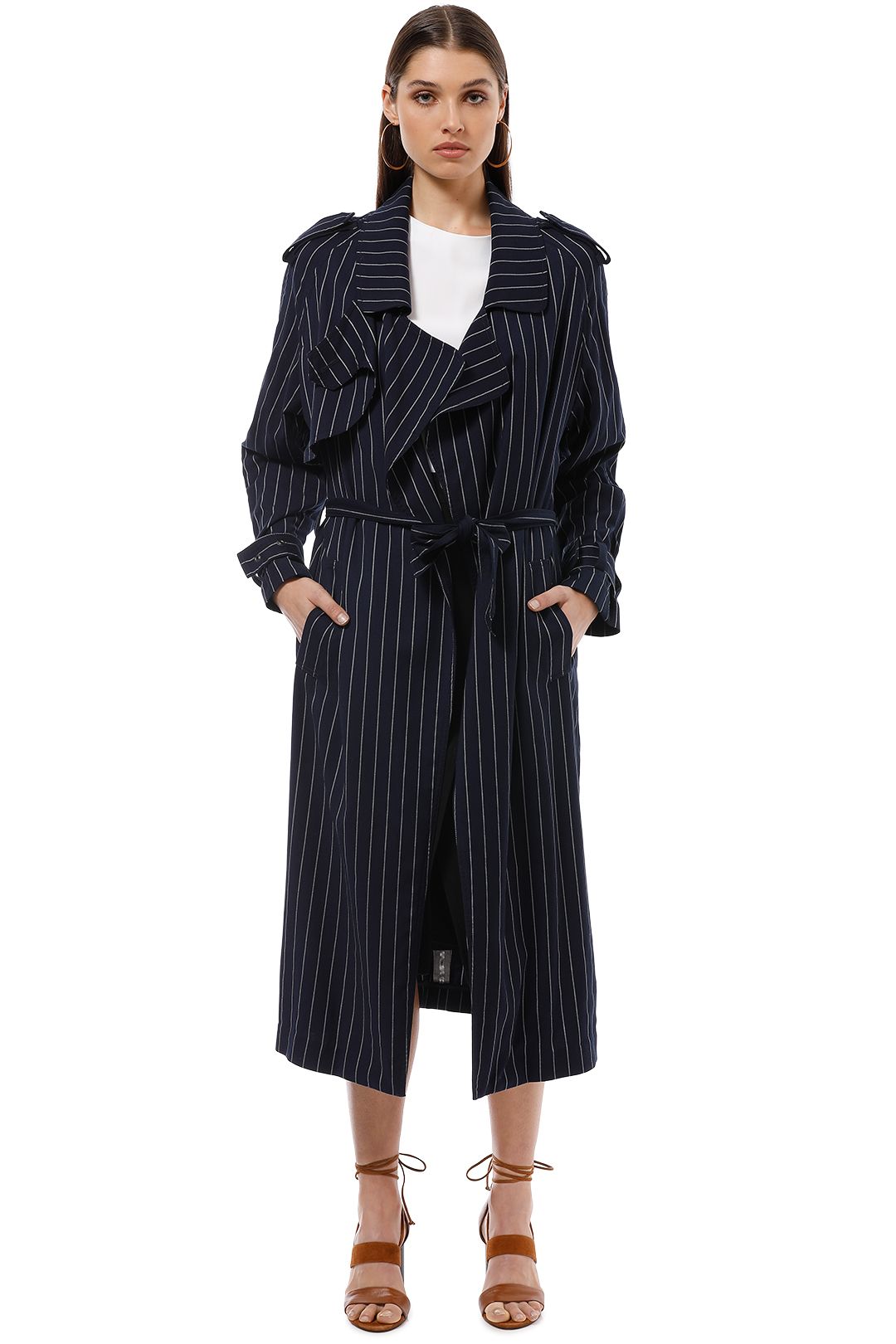 Camilla and Marc - Franca Trench - Navy - Front