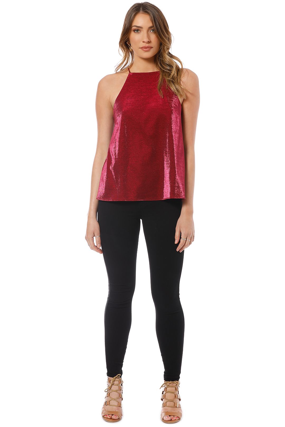 Camilla and Marc - Opasidy Top - Red - Front