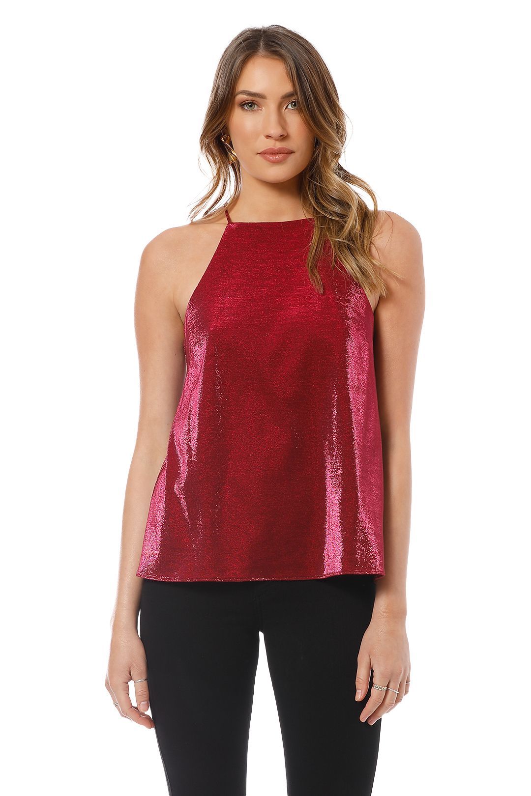 Camilla and Marc - Opasidy Top - Red - Front Crop