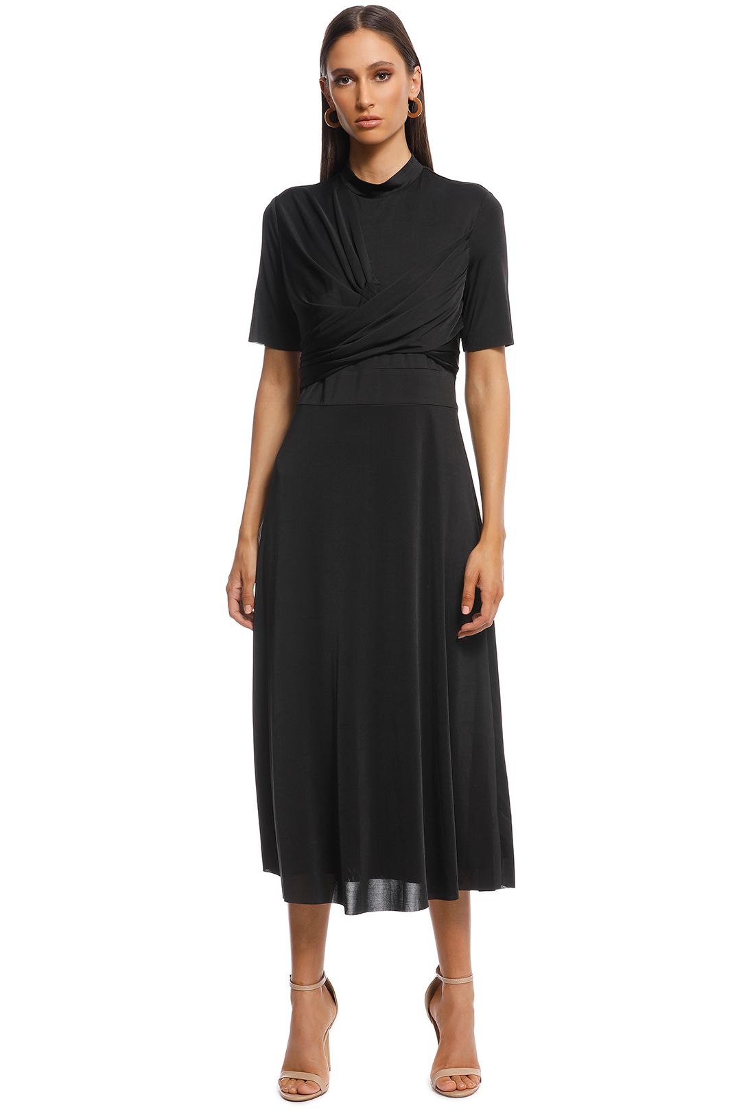 Camilla and Marc - Sequoia Slinky Dress - Black - Front