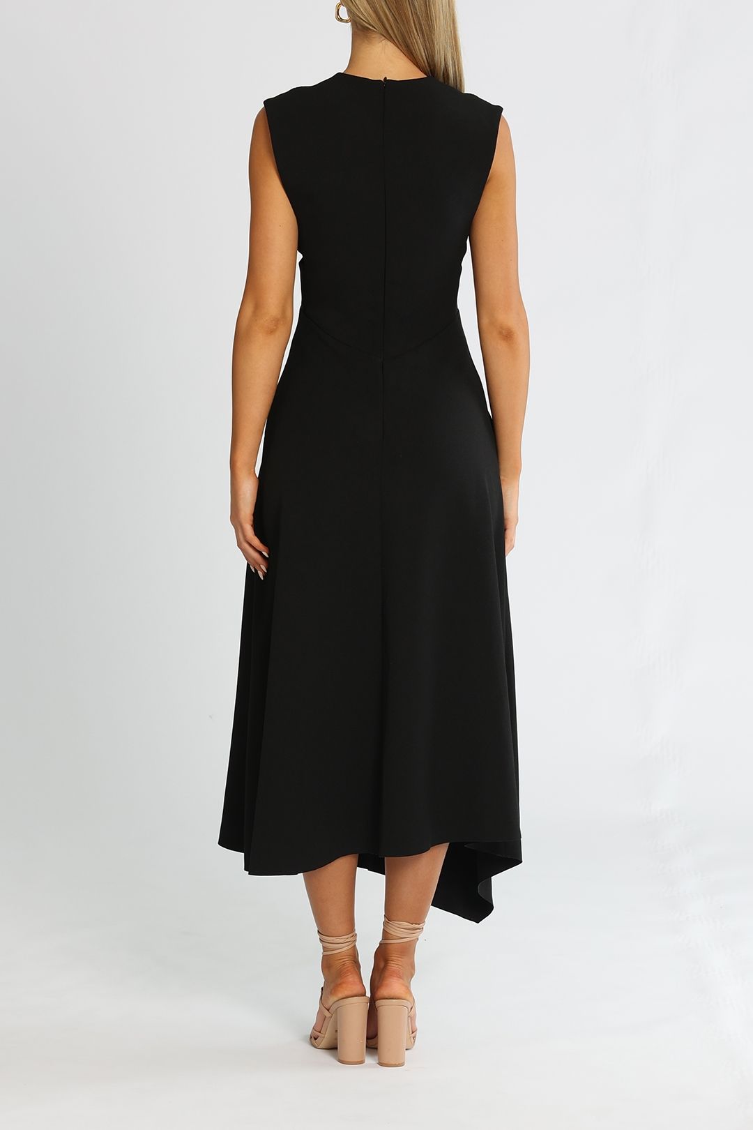 Camilla and Marc Aberdeen Dress Black Asymmetric