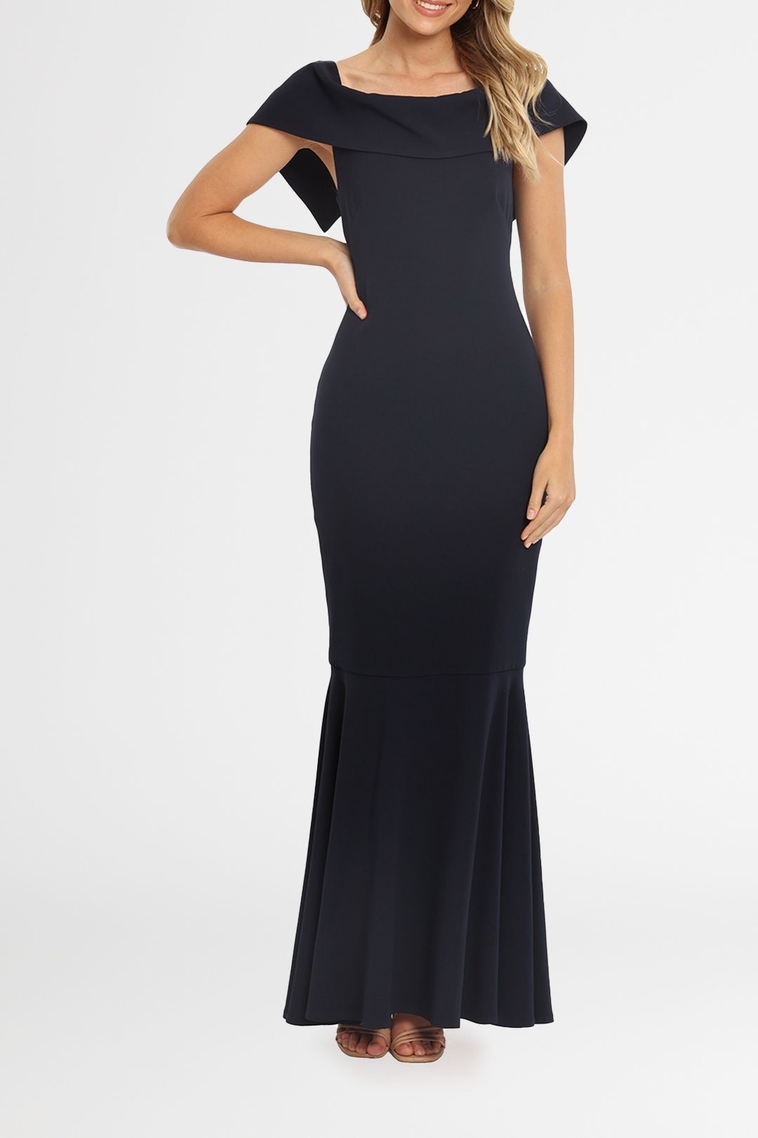 Camilla and Marc Akane Gown navy
