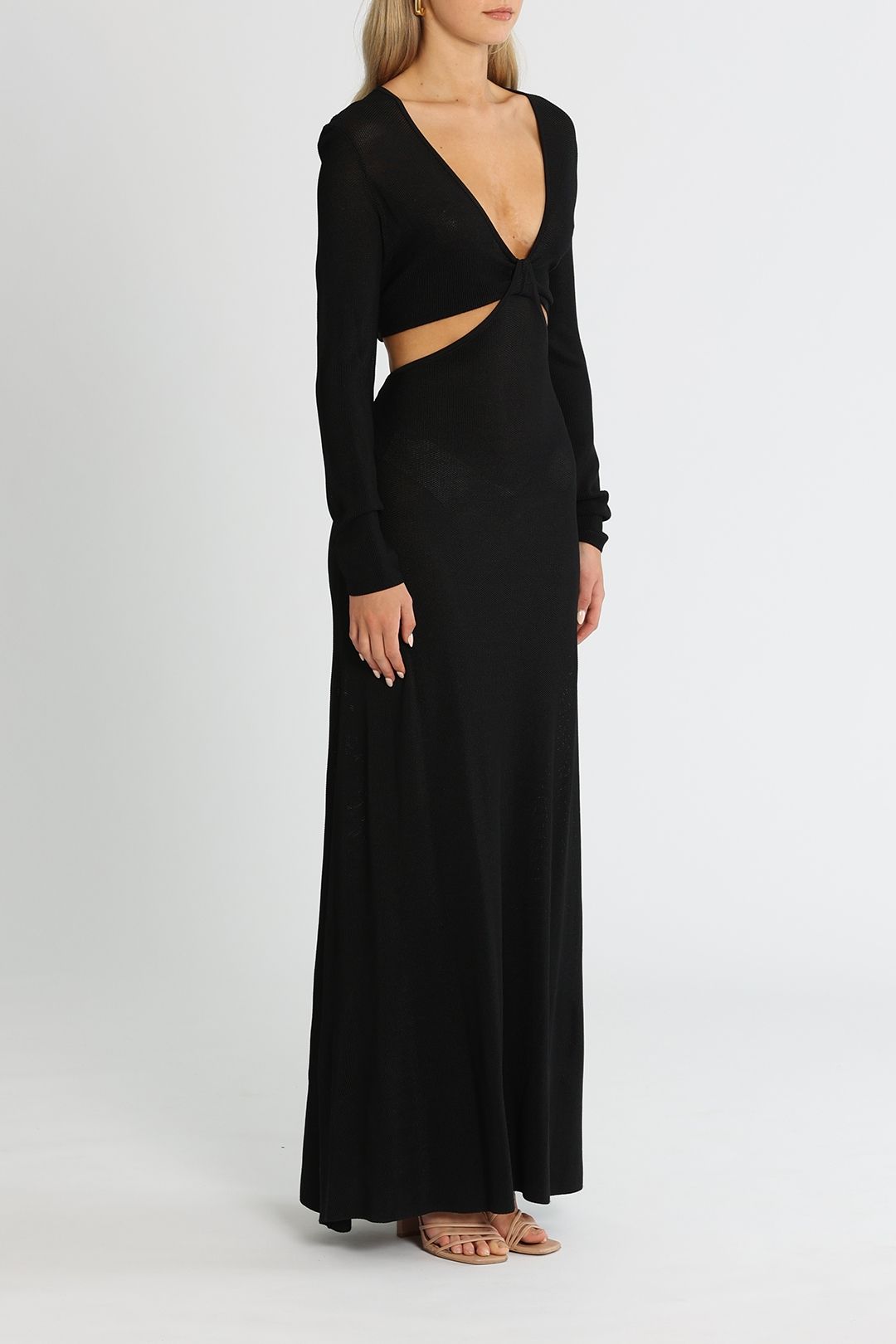 Camilla and Marc Alvar Knit Dress Black Cutout