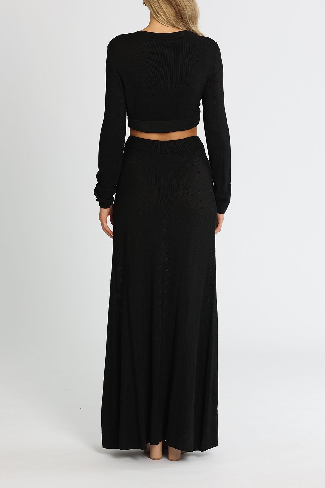 Camilla and Marc Alvar Knit Dress Black Maxi
