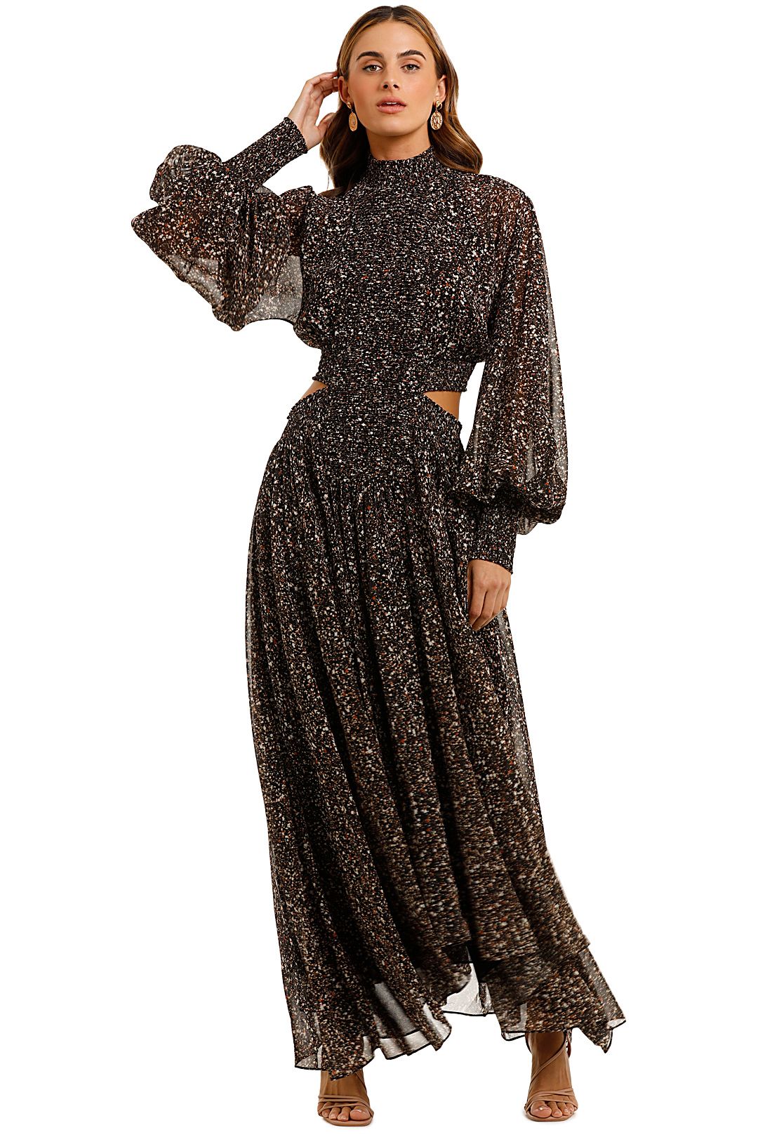 Camilla and Marc Cirro Midi Dress ruched print