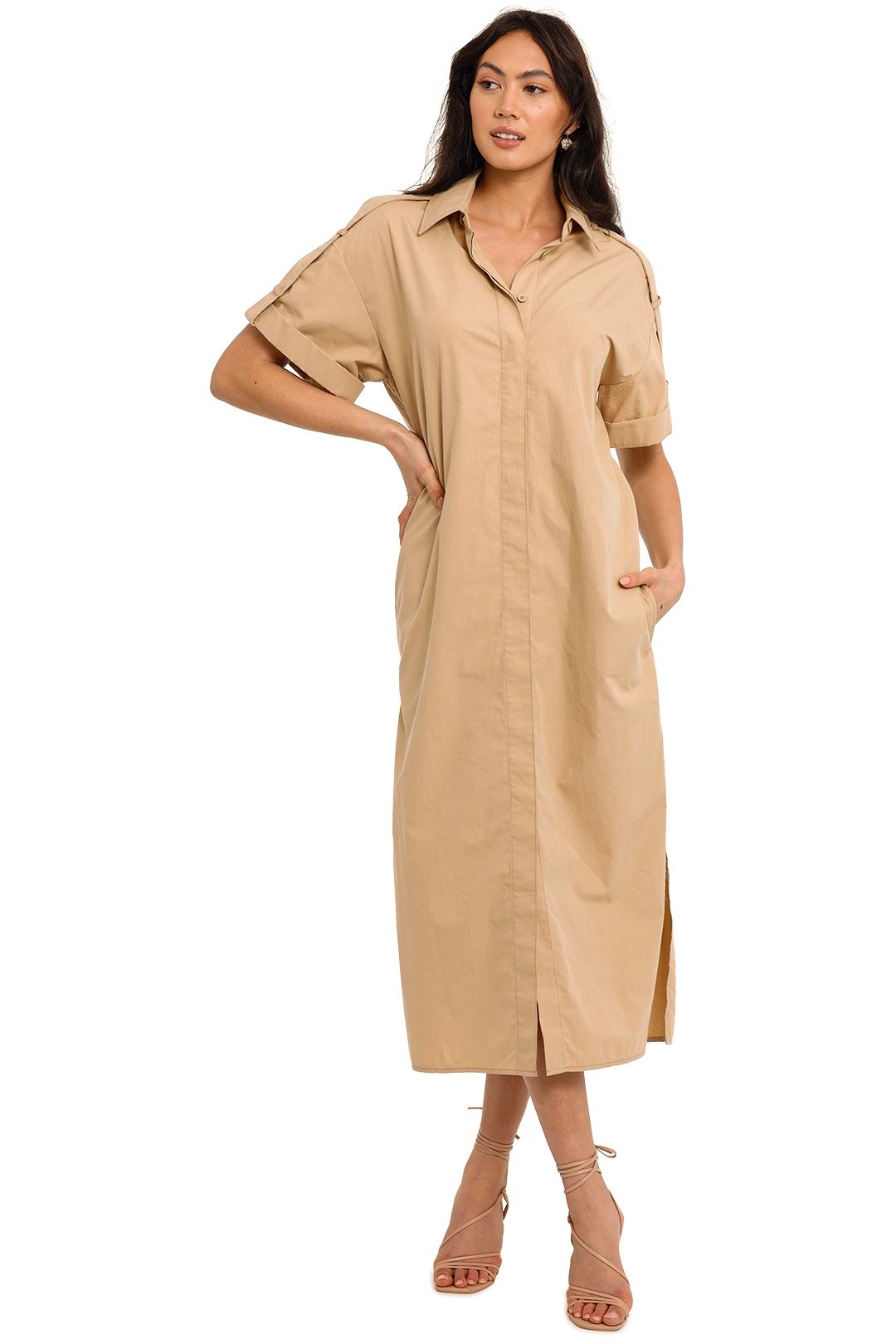 Camilla and Marc Frank Shirt Dress collar
