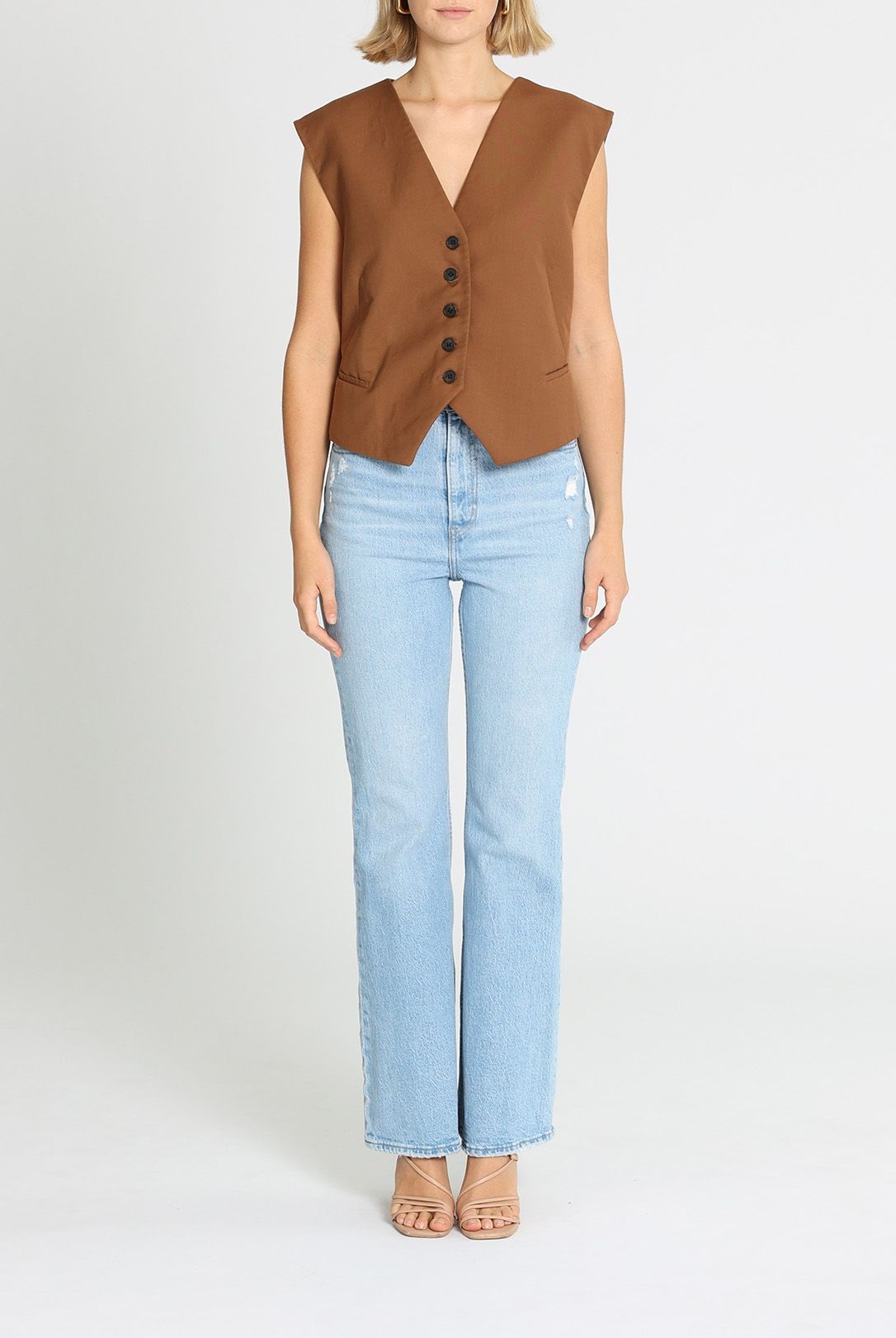 Camilla and Marc Harris Vest Brown