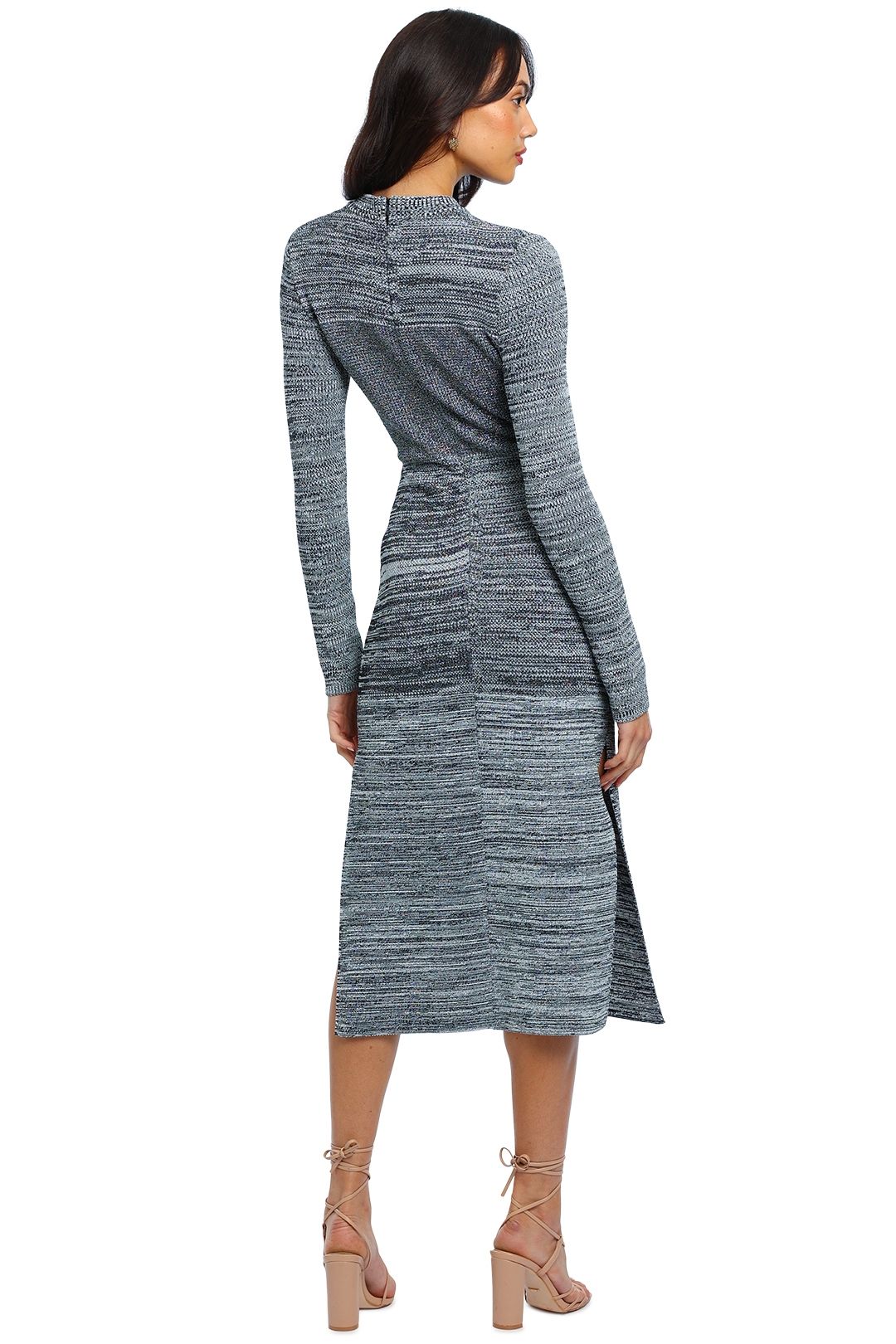 Hire Irina Knit Dress in Black Ivory 