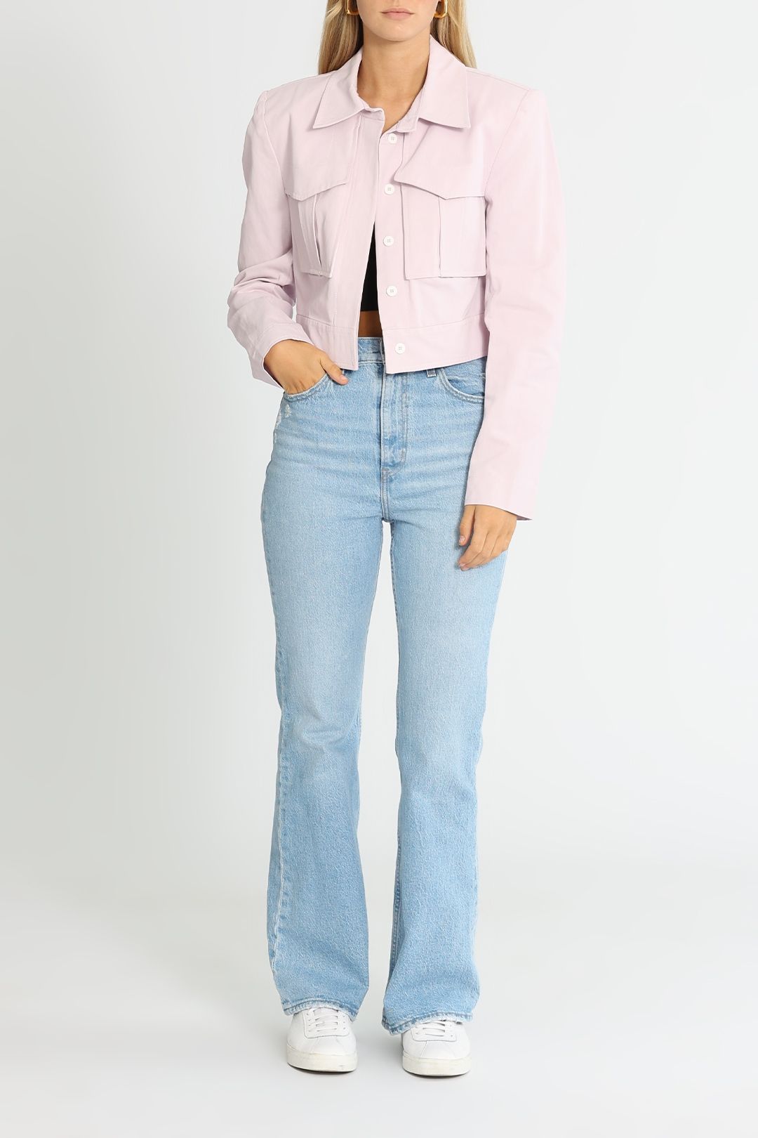 Camilla and Marc Noah Jacket Pale Mauve Cropped