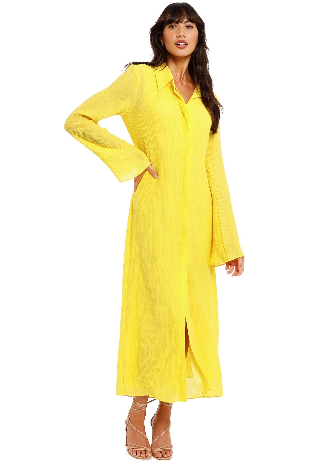 Hire Veira Shirt Dress in Sunflower 