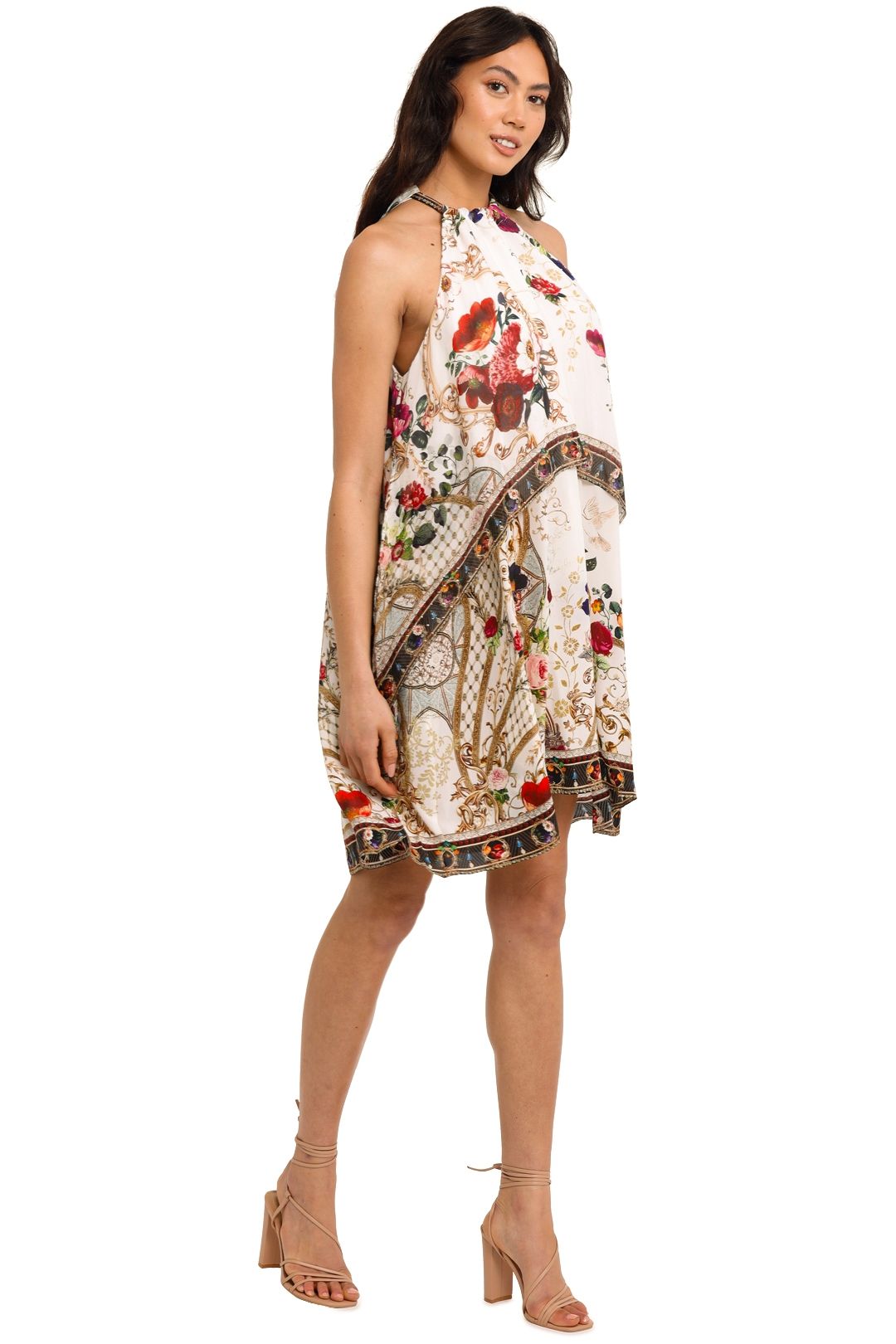 Camilla Double Layer Short Dress Fairy Godmother Floral