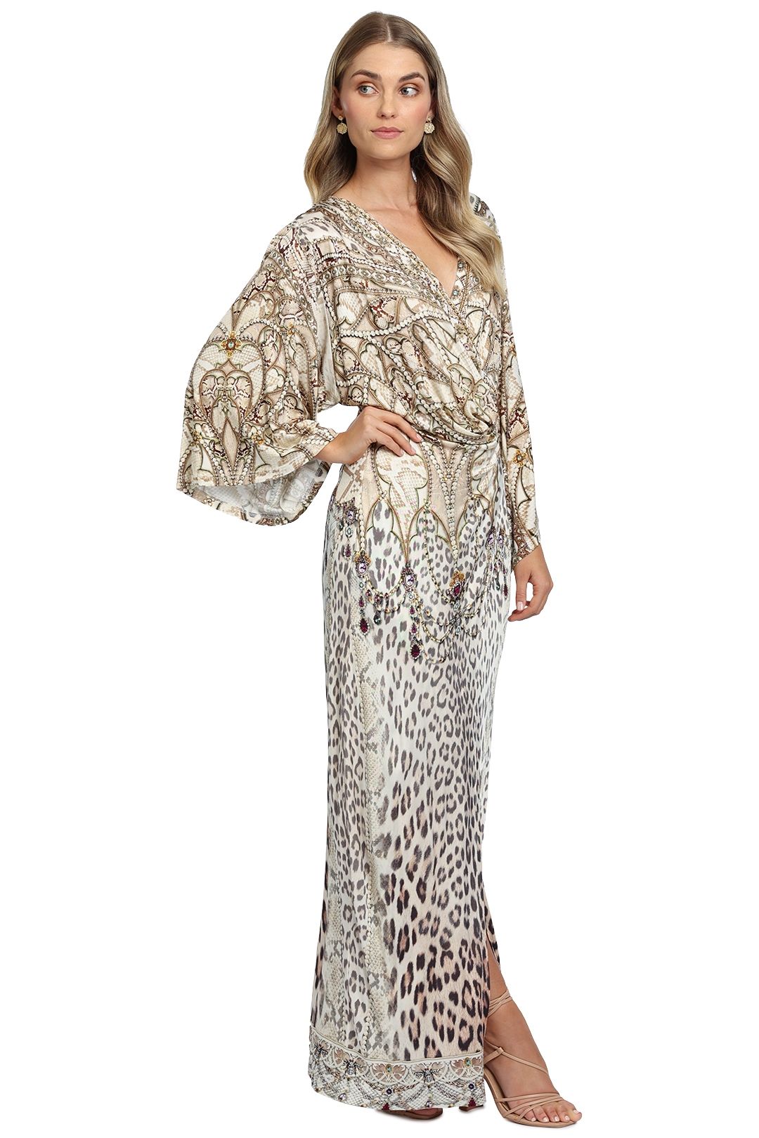 Camilla Draped Wrap Dress All Is Nouveau Animal Print