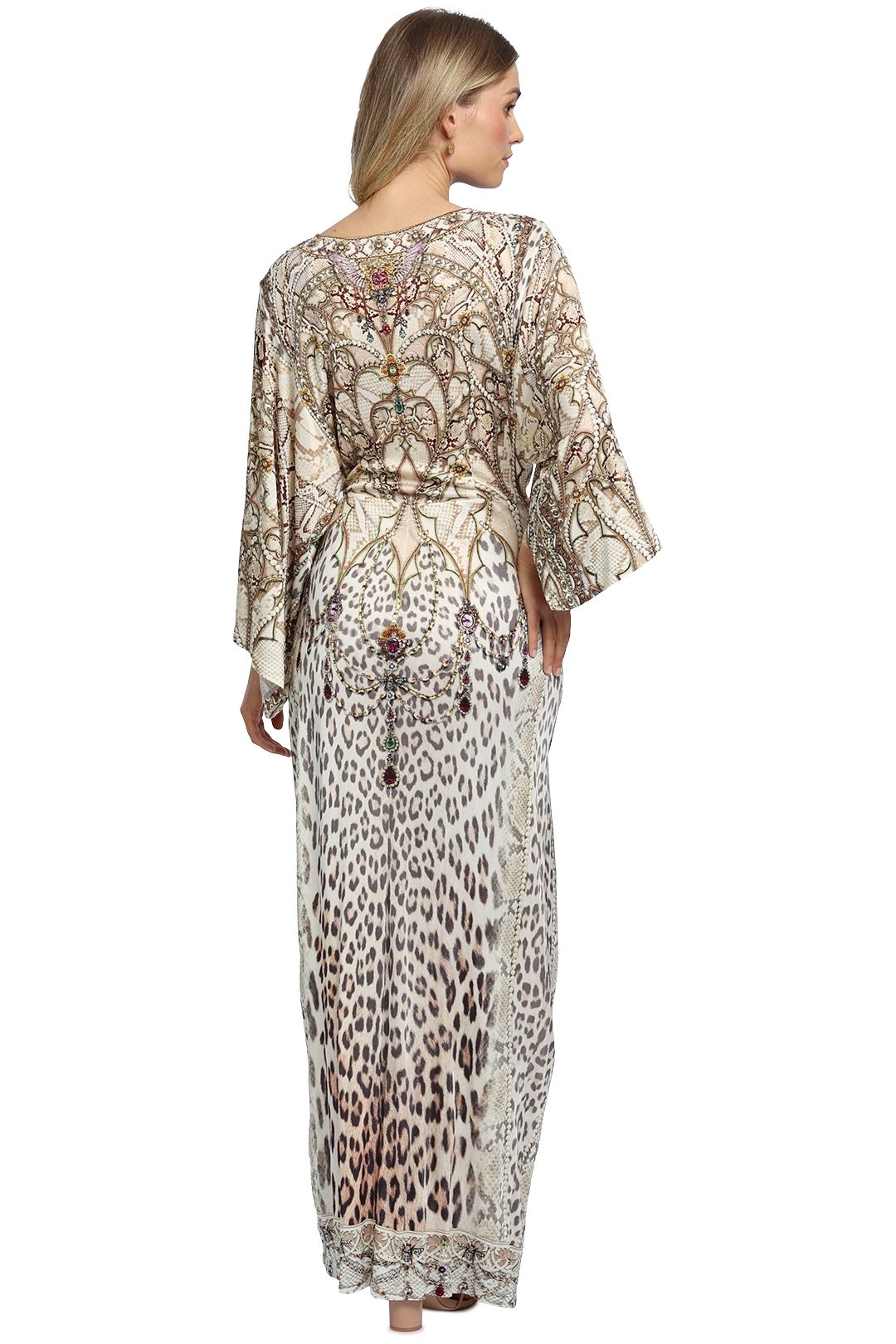 Hire Draped Wrap Dress in All Is Nouveau Camilla GlamCorner