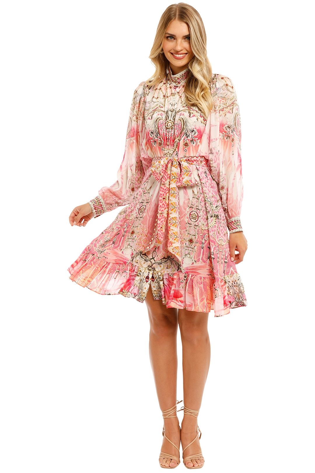 Camilla Drop Sleeve Shirt Dress Deco Darling pink