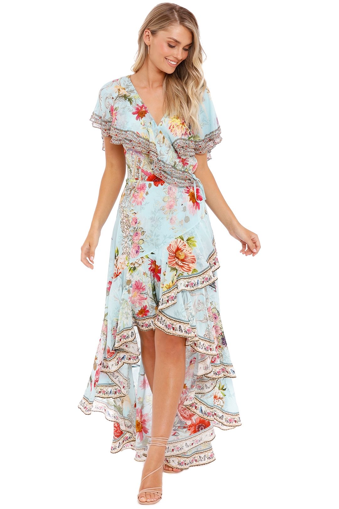 Camilla Frill Sleeve Long Dress A Royal Stitch Up maxi