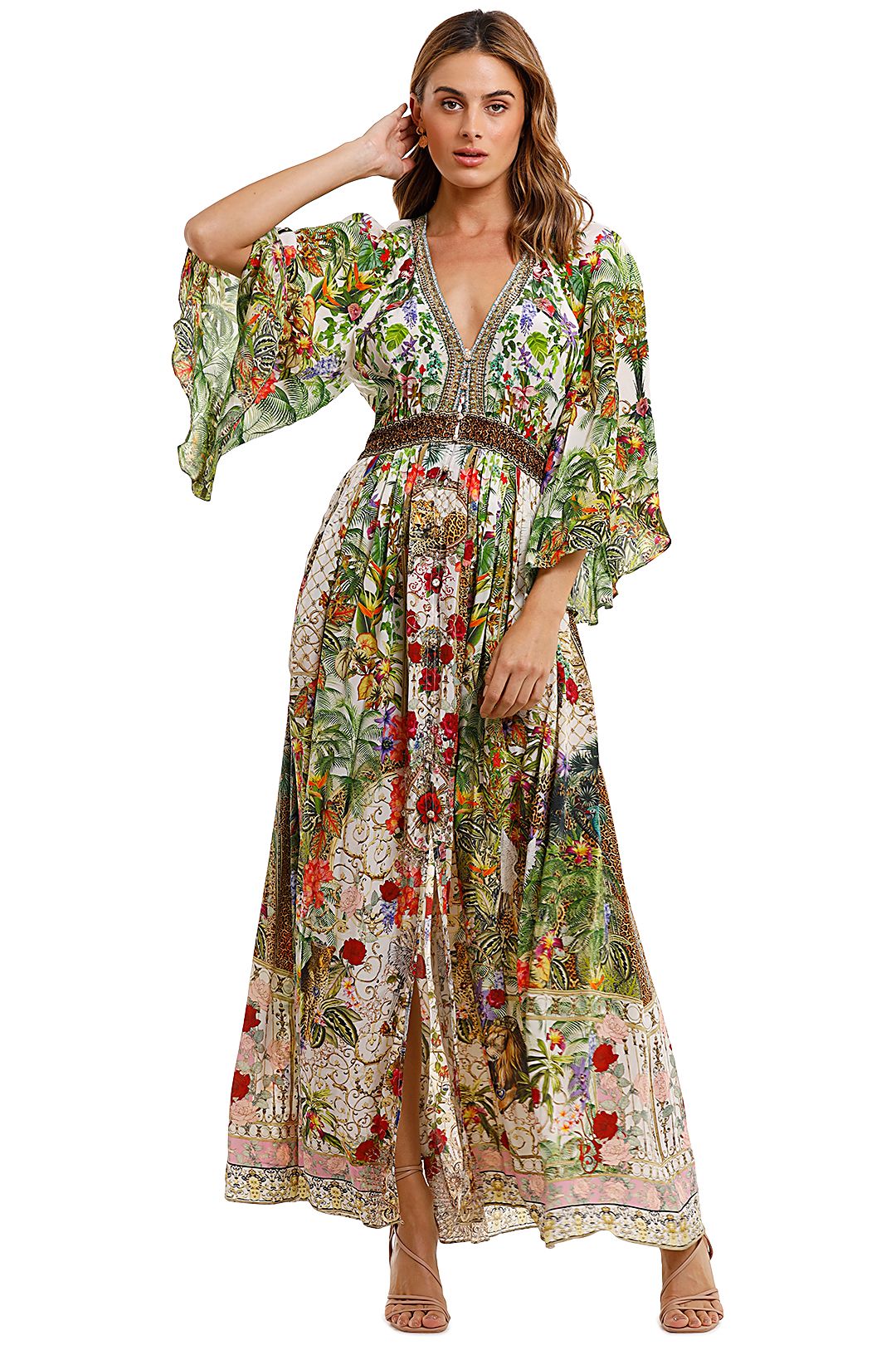 Camilla Long Dress With Smocked Waist Fair Verona
